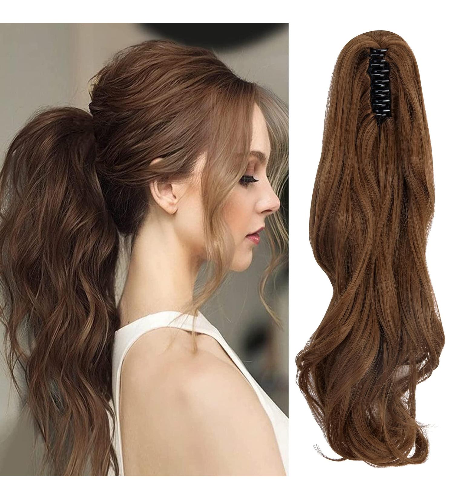 FXYTK Claw Clip Ponytail Hair Extension - 18 Curly Light Auburn - Buy Online on GoSupps.com