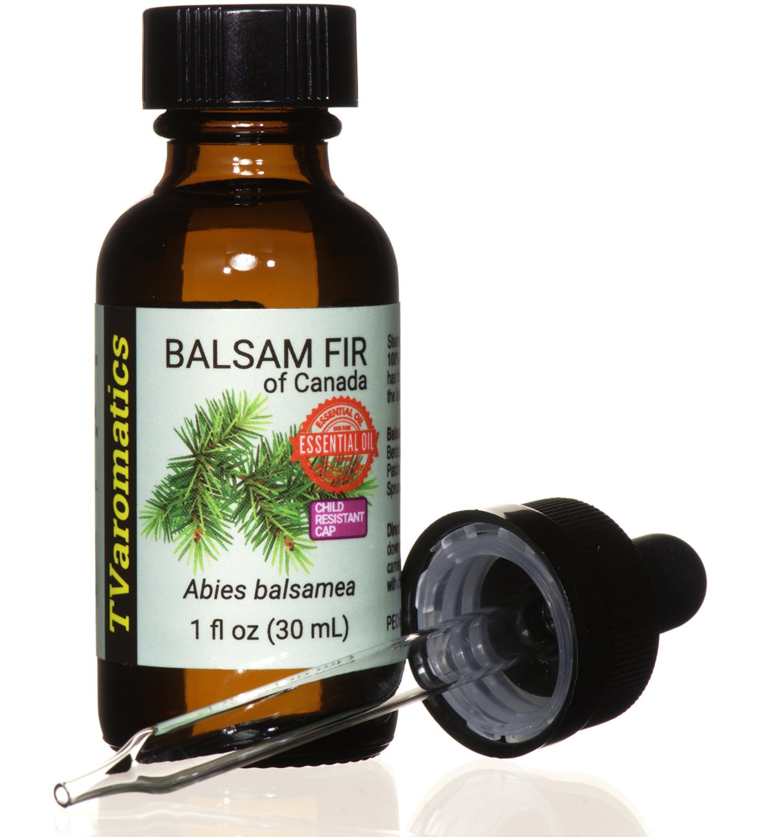 Buy TVaromatics 100% Pure Balsam Fir Essential Oil - 1 fl oz (30 mL) with Child Resistant Dropper - International Shipping Available - Buy Online on GoSupps.com