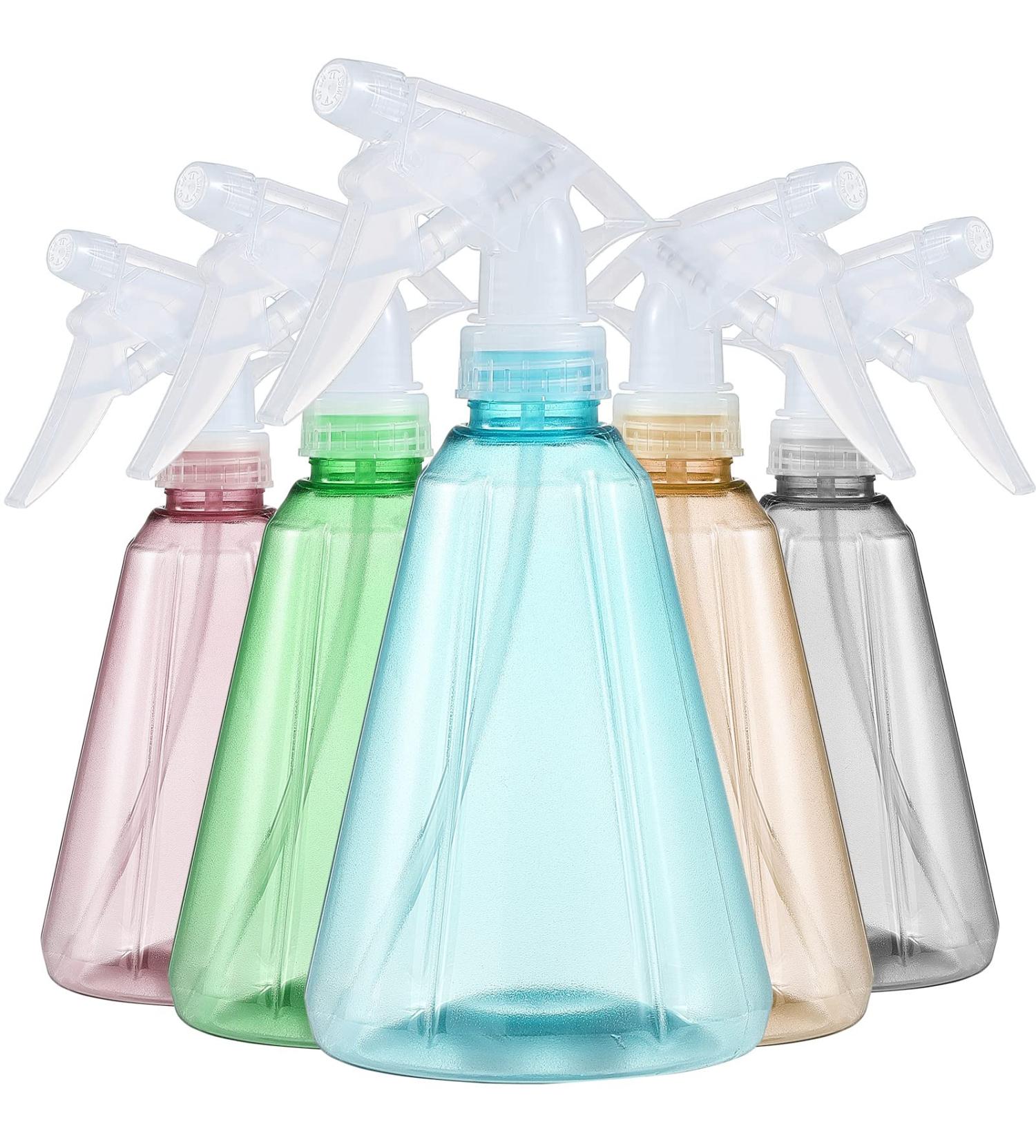 Pack of 5 17 oz Adjustable Spray Bottles - Multi-color | BPA Free, Leak Proof - Ideal for Cleaning, Gardening, Pets, Plants, and Hair Misting - Buy Online on GoSupps.com
