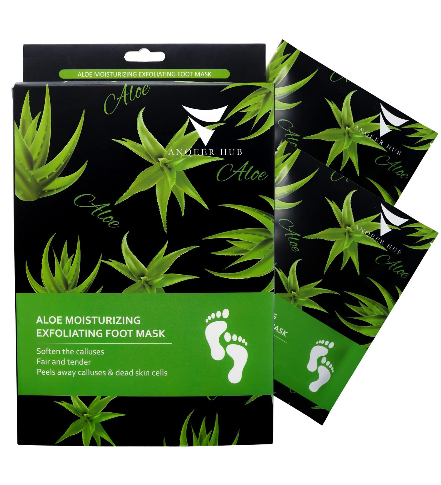 Foot Peel Mask (2 Pairs) - Exfoliating Foot Care for Smooth, Baby Soft Skin - Remove Dead Skin, Lavender Gel for Men and Women - Aloe Vera Foot Spa Treatment - Buy Online on GoSupps.com