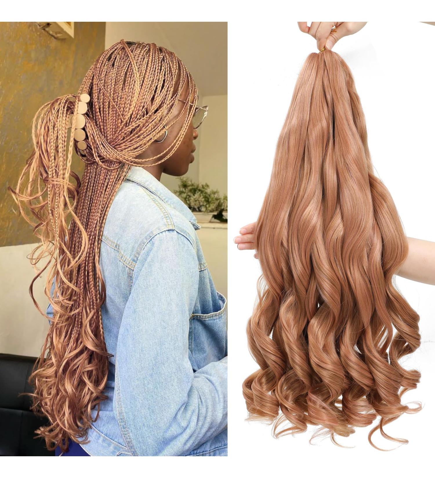 Dt Cheryl French Curls Braiding Hair - 8 Pack Pre-Stretched 24 Loose Wave Curly Extensions - 75g/Pack Synthetic Hair for International Shipping - Buy Online on GoSupps.com