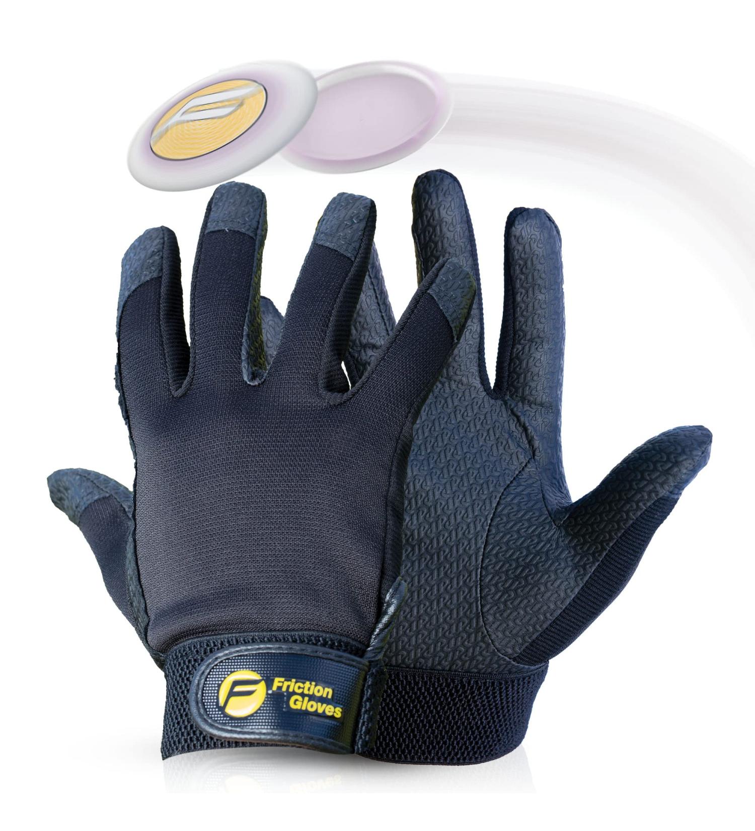 Friction Gloves - Rubberized Disc Golf Gloves for Ultimate Grip - Adult Medium - Buy Online on GoSupps.com