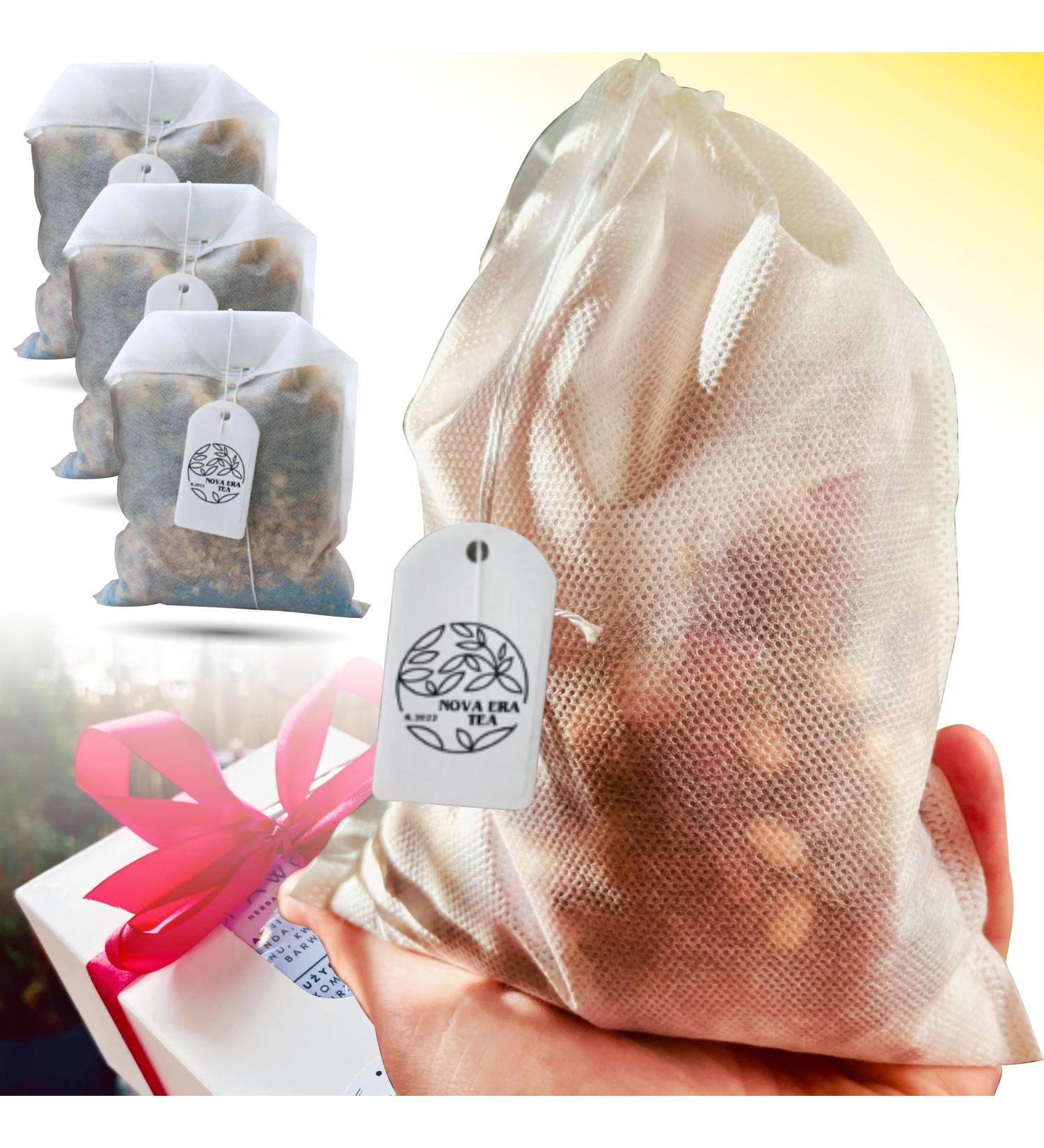 Generisch Nova Era Tea - Handmade Natural Bath Tea - Aromatherapy Natural Ingredients - Himalayan Salt Essential Oils Herbs - Skin Care Relaxation Wellness Bath (Set of 3) - Buy Online on GoSupps.com