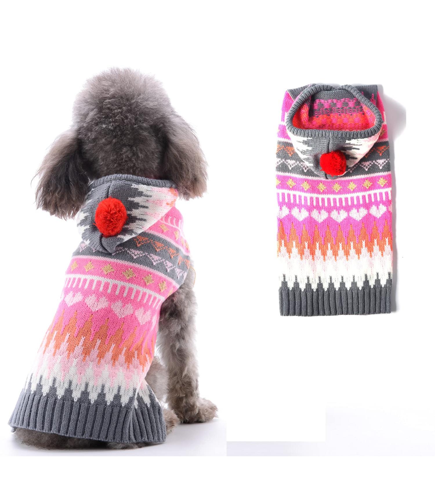 Warm Hrttsy Christmas Dog Sweater | Winter Pullover for Small to Large Dogs & Cats - Stylish Holiday Pet Costume - Buy Online on GoSupps.com