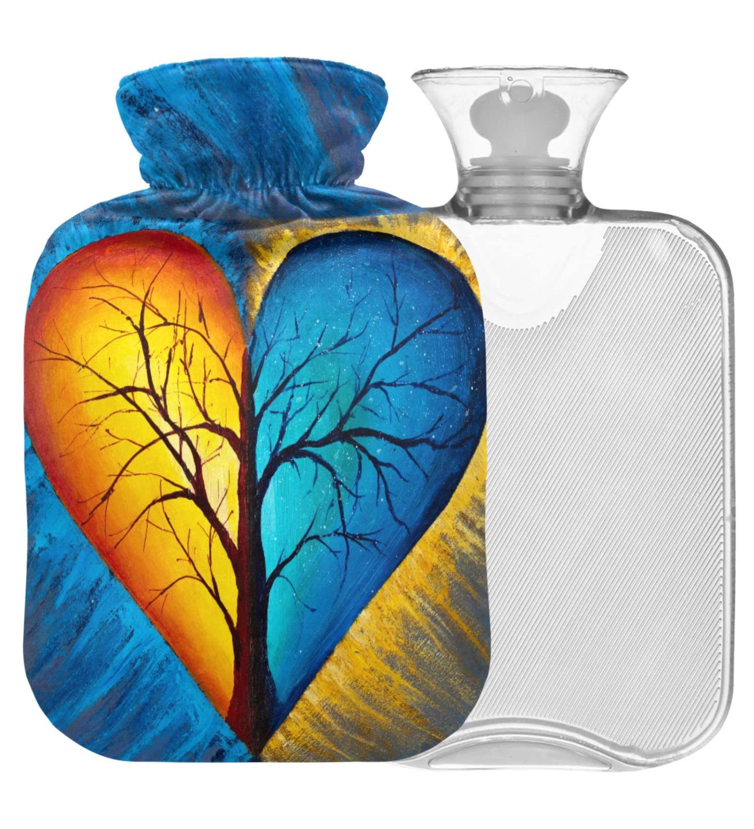 Buy Naanle Tree of Life Transparent Hot Water Bottle | 1L Hand & Foot Warmer for Pain Relief & Heat Therapy - International Shipping Available - Buy Online on GoSupps.com