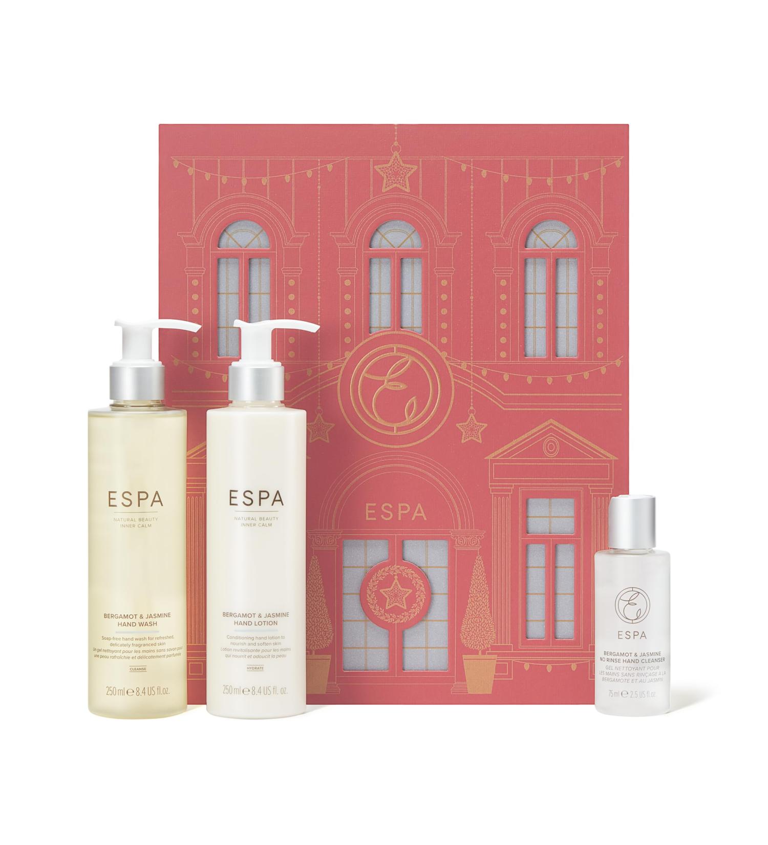 ESPA | Handcare Collection | Includes Hand Wash Hand Lotion and No Rinse Cleanser - Buy Online on GoSupps.com