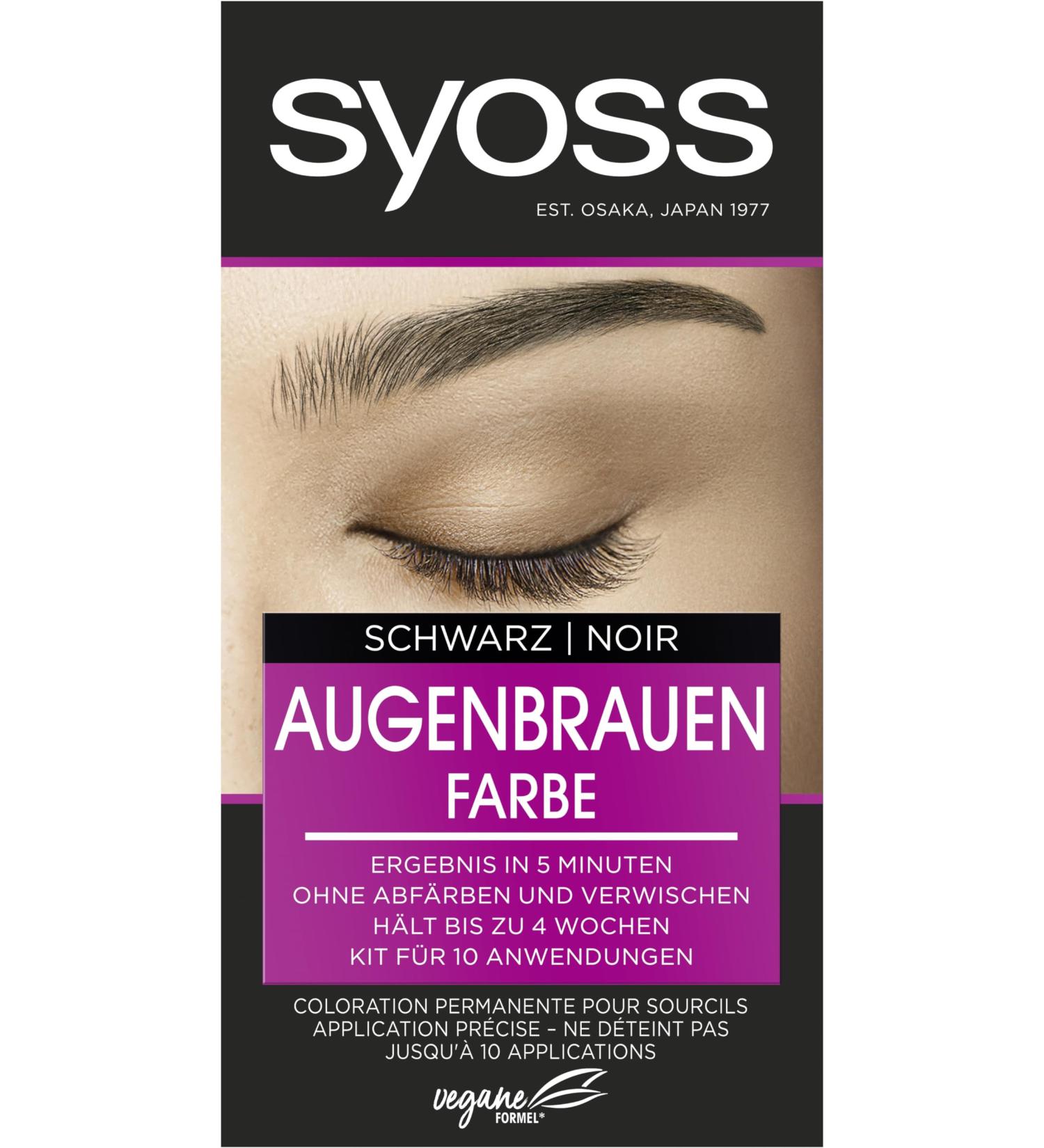 Syoss Eyebrow Kit - 1-1 Black Color (17ml) for Natural Look & Long-Lasting Results | Shop Internationally - Buy Online on GoSupps.com