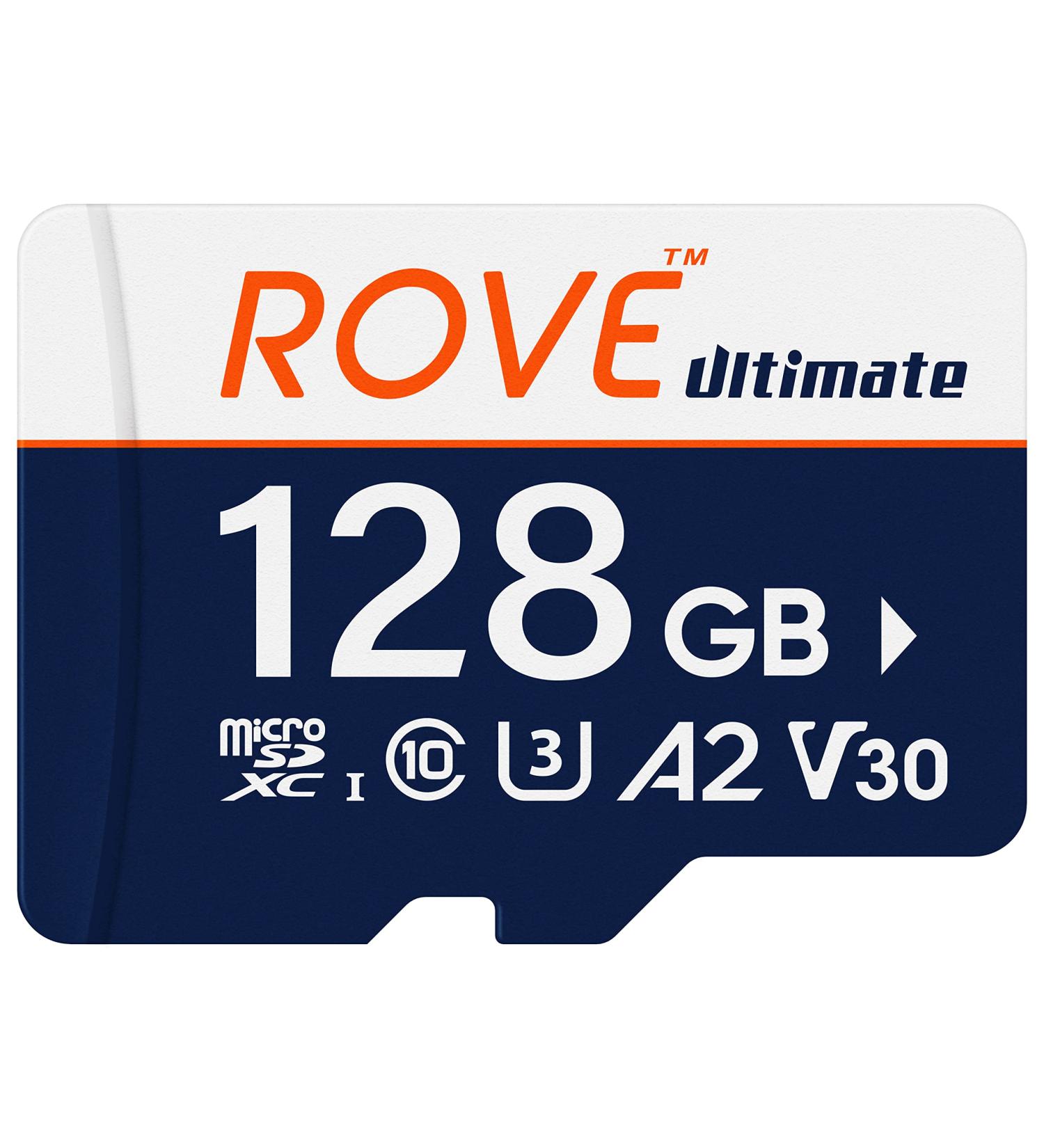 ROVE Ultimate 128GB Micro SDXC Memory Card with USB 3.2 Type C Card Reader - 170MB/s C10 U3 V30 4K A2 for Dash Cam, Android Devices, Tablets & Games - Buy Online on GoSupps.com