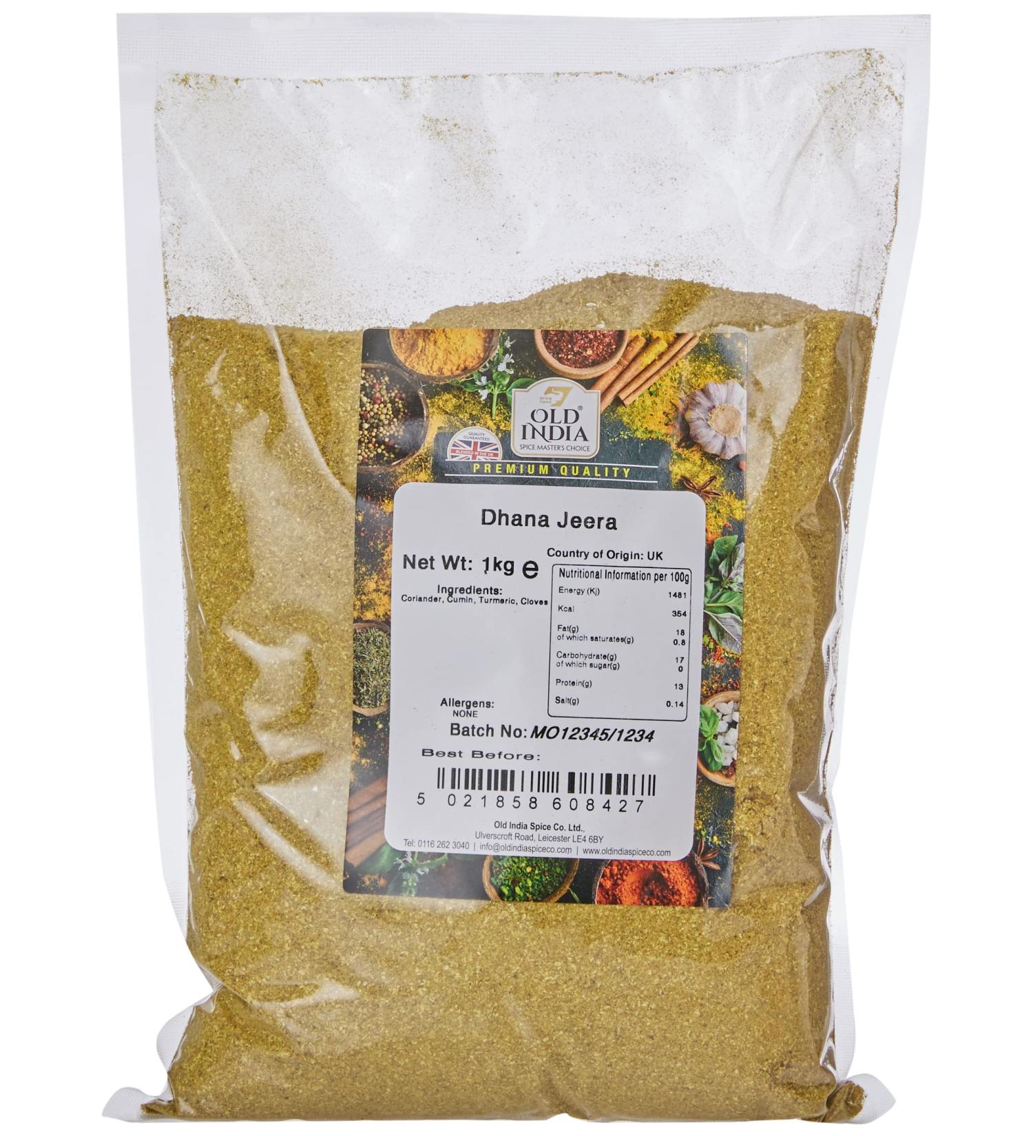 Old India Dhana Jeera 1kg - Premium Quality Spice Blend for Authentic Indian Cuisine - Buy Online on GoSupps.com