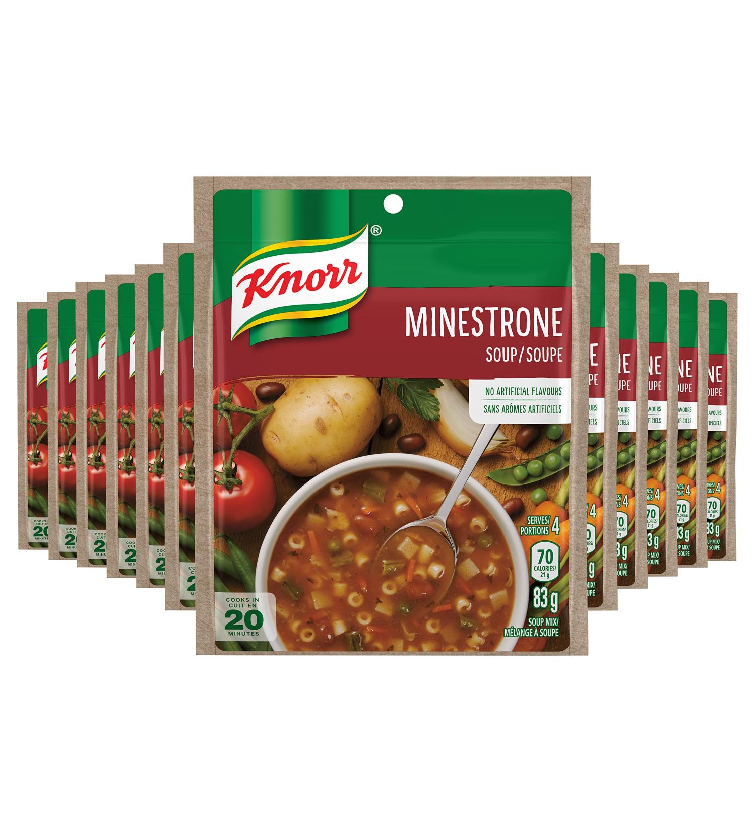 Knorr Minestrone Soup Mix 83 Grams Pack of 12 Minestrone 83 g (Pack of 12) - Buy Online on GoSupps.com