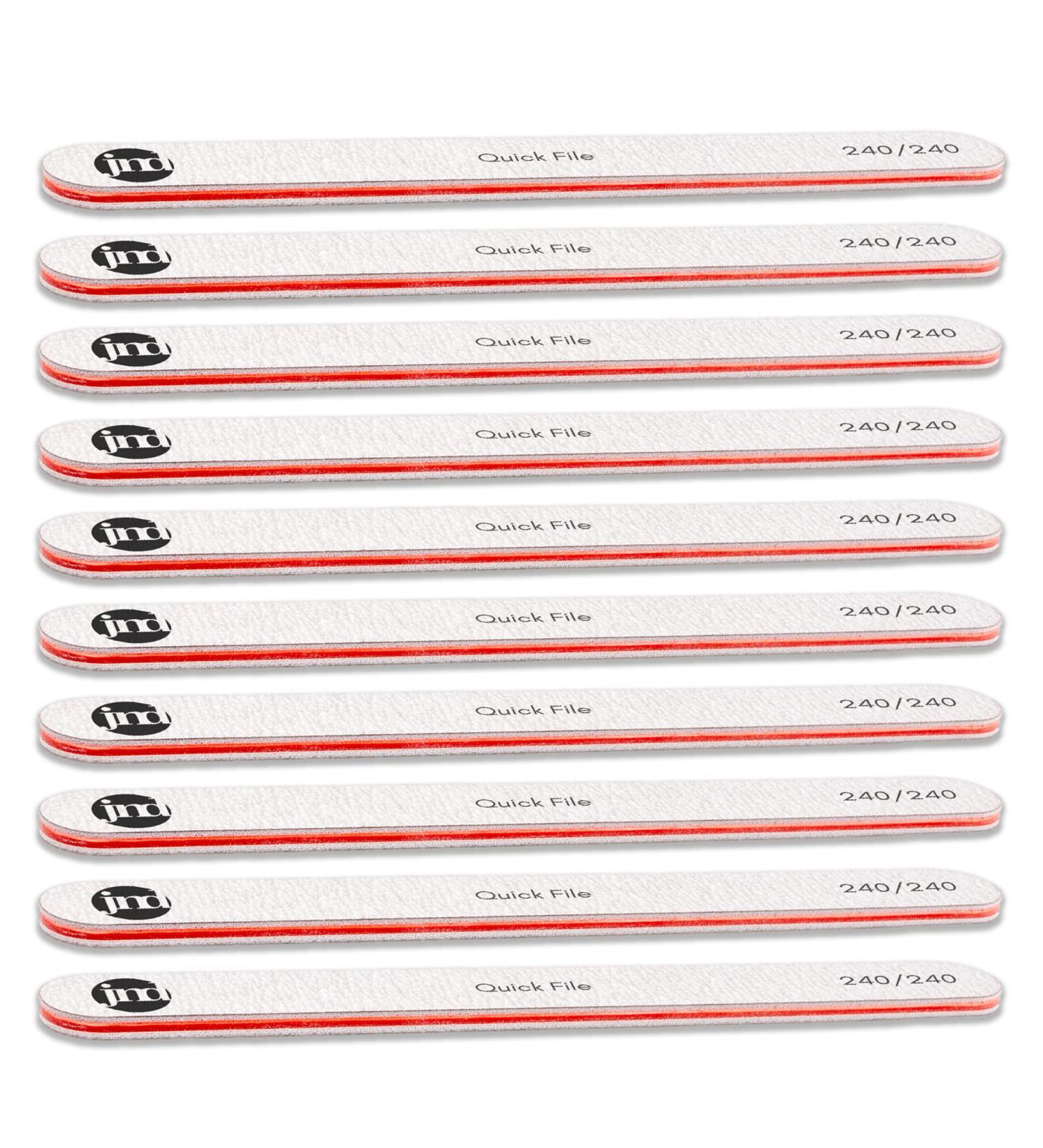 New* JND Professional Salon Grade Double Sided Emery Board Nail Files Buffer Polisher Natural Manicure Pedicure Acrylic Gel Nails (10Pack) (240/240) 240/240 10.0 - Buy Online on GoSupps.com