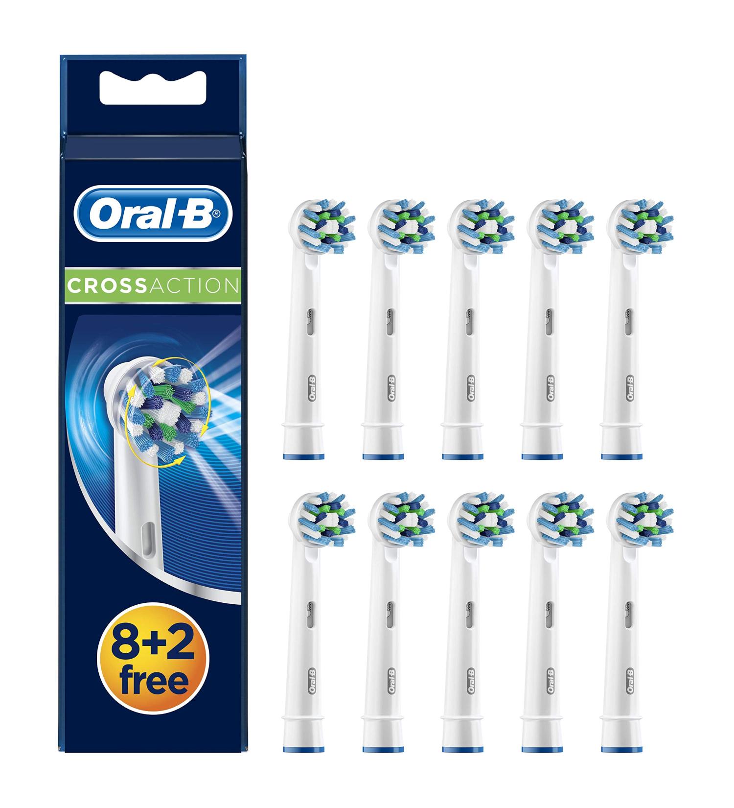 Braun Oral-B Cross Action Replacement Toothbrush Heads - Top Quality Oral Care - Buy Online on GoSupps.com