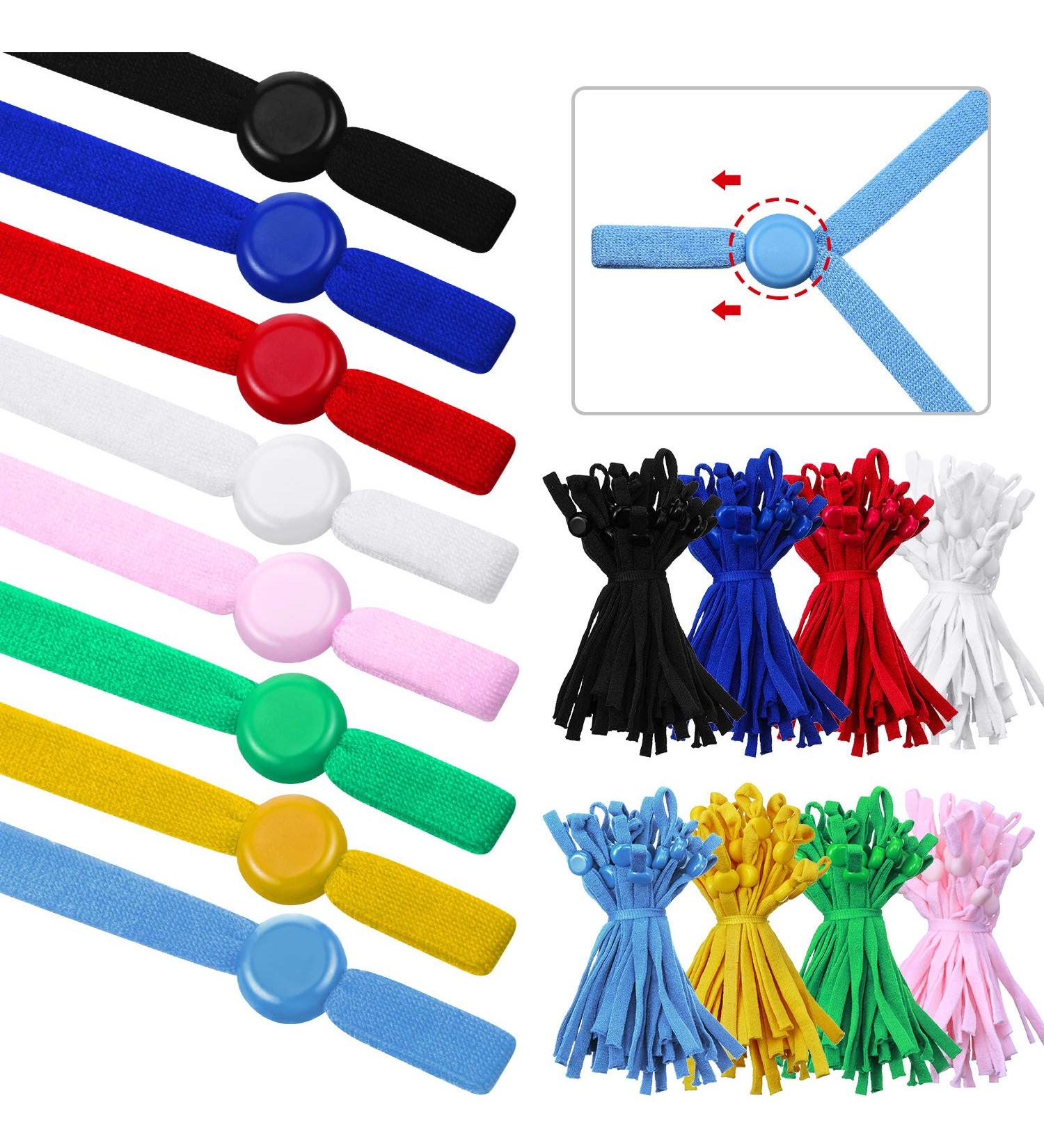 240Pc Mask Elastic Ear Loops Adjustment Buckle - DIY Making Accessories (Multicolor) - Buy Online on GoSupps.com