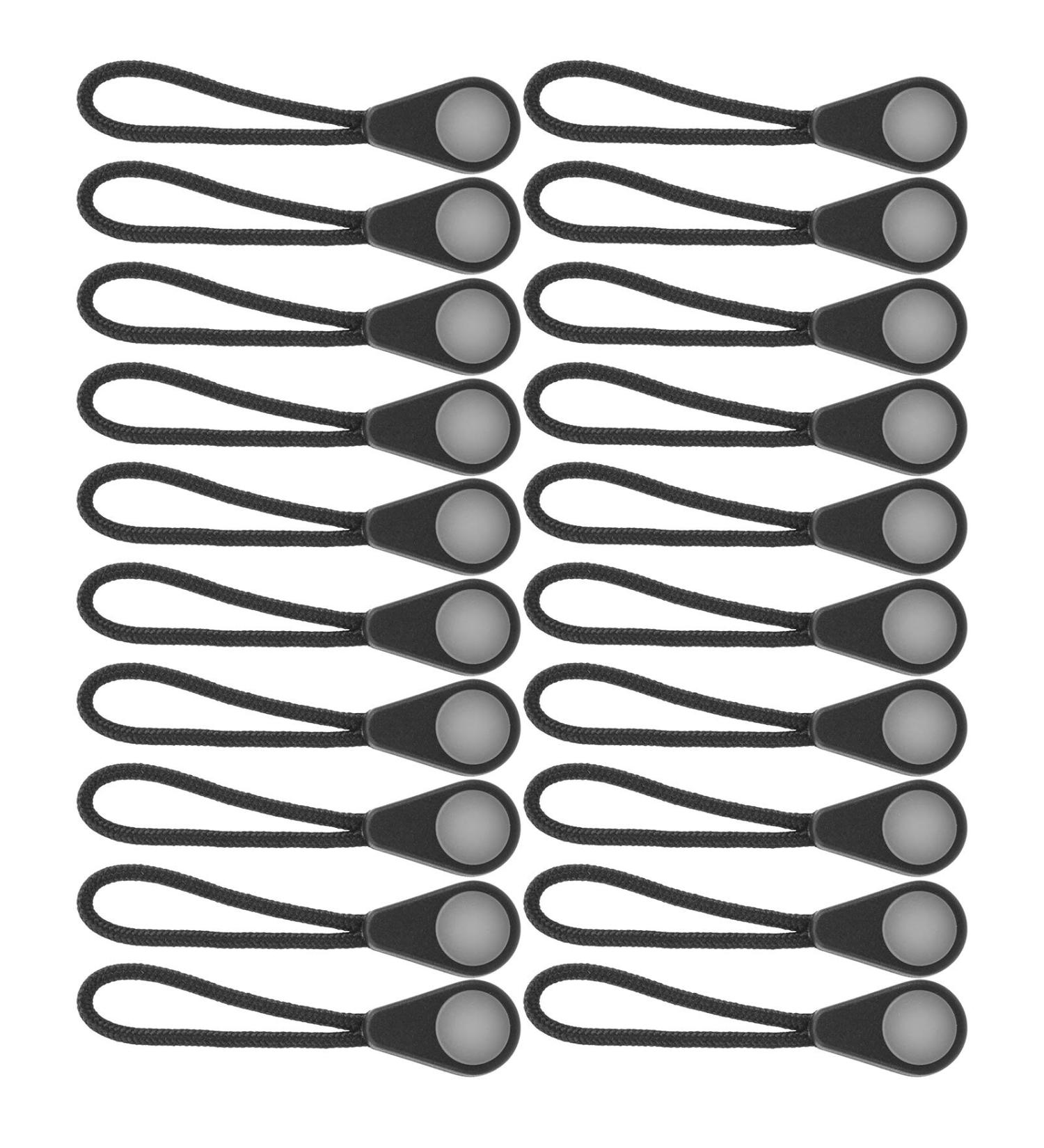 Alomejor 20pcs Glow in The Dark Zipper Pullers - Practical Anti-Lost Accessories for Outdoor Camping & Mountaineering - Buy Online on GoSupps.com