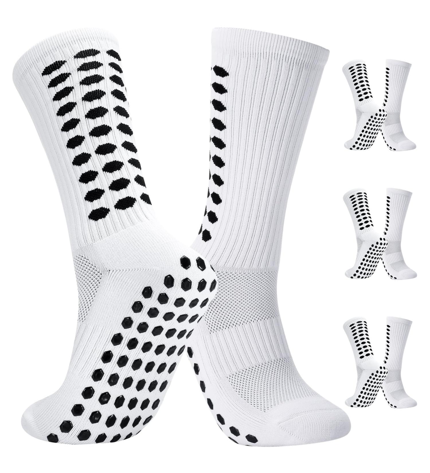 Buy Utensilsto 3 Pairs Grip Sports Socks for Men | Anti-Slide Football & Basketball Socks | Slipproof Soccer Socks (Size 39-46) - International Shipping Available - Buy Online on GoSupps.com