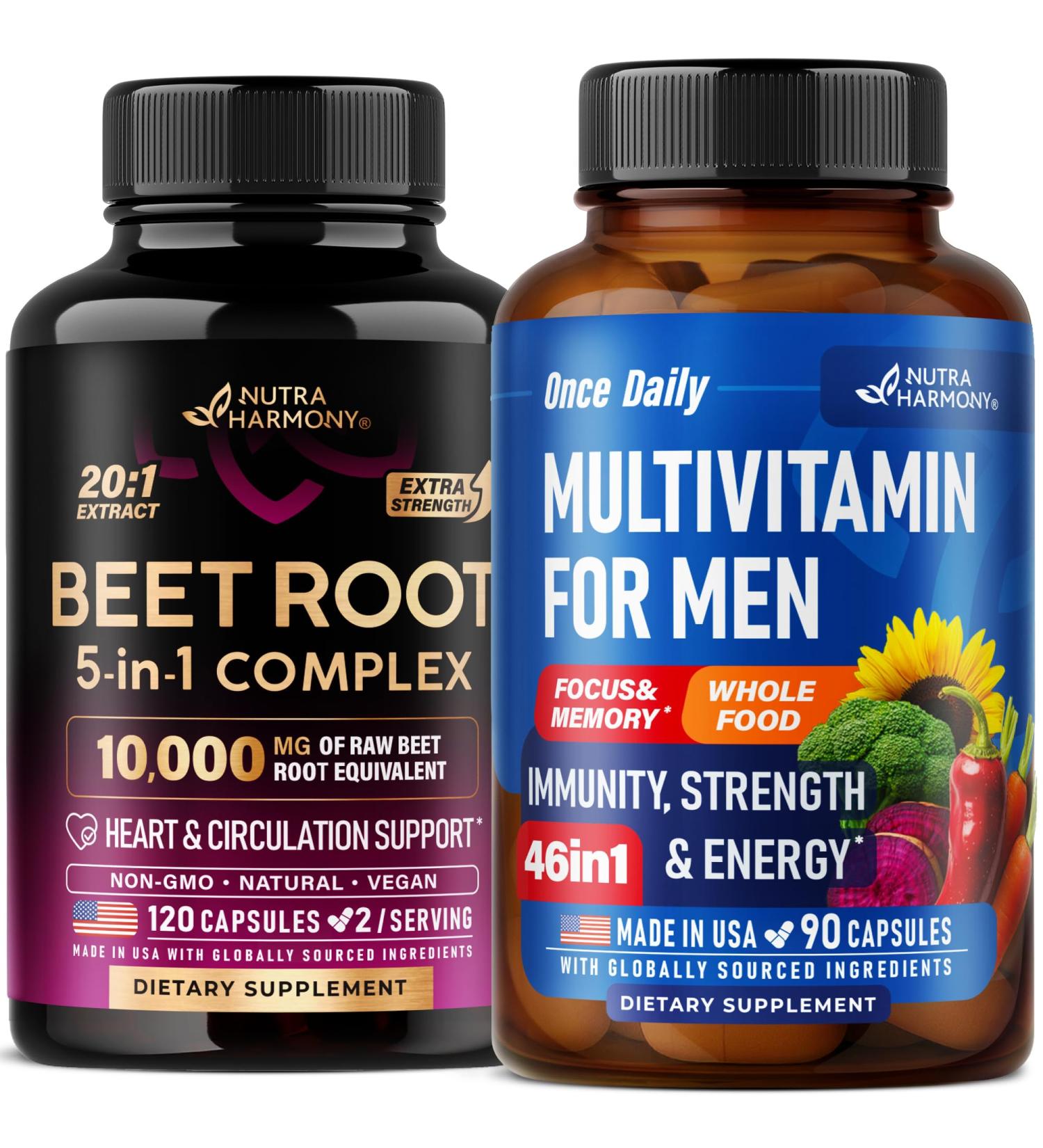 NUTRAHARMONY Beet Root & Multivitamin for Men Capsules