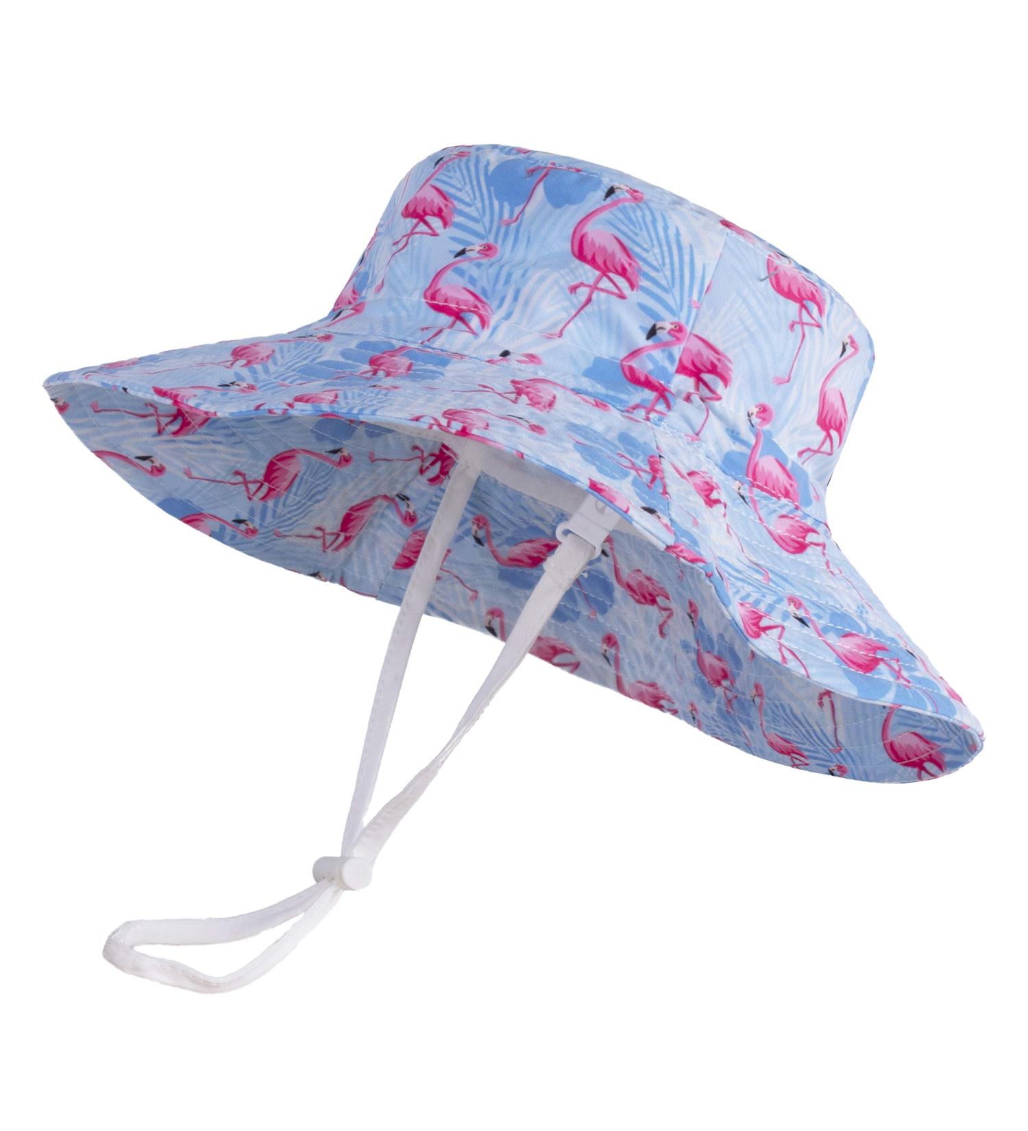 LANGZHEN Baby Girls Sun Protection Beach Hat with Chin Strap - Purple, 1-2 Years - Buy Online on GoSupps.com