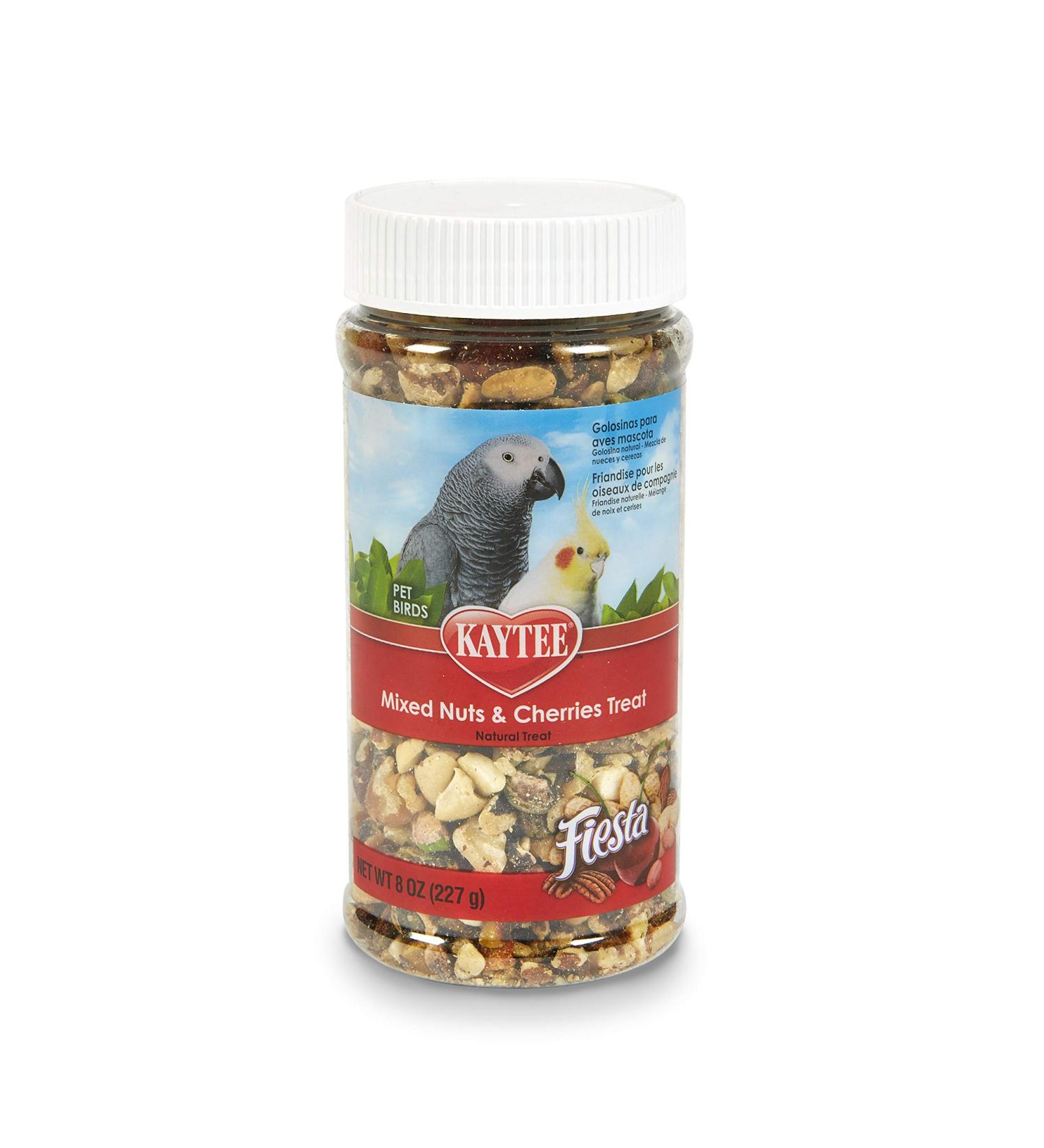 Kaytee Pet Bird Treat Jar - 8 oz Mixed Nuts and Cherries - Buy Online on GoSupps.com