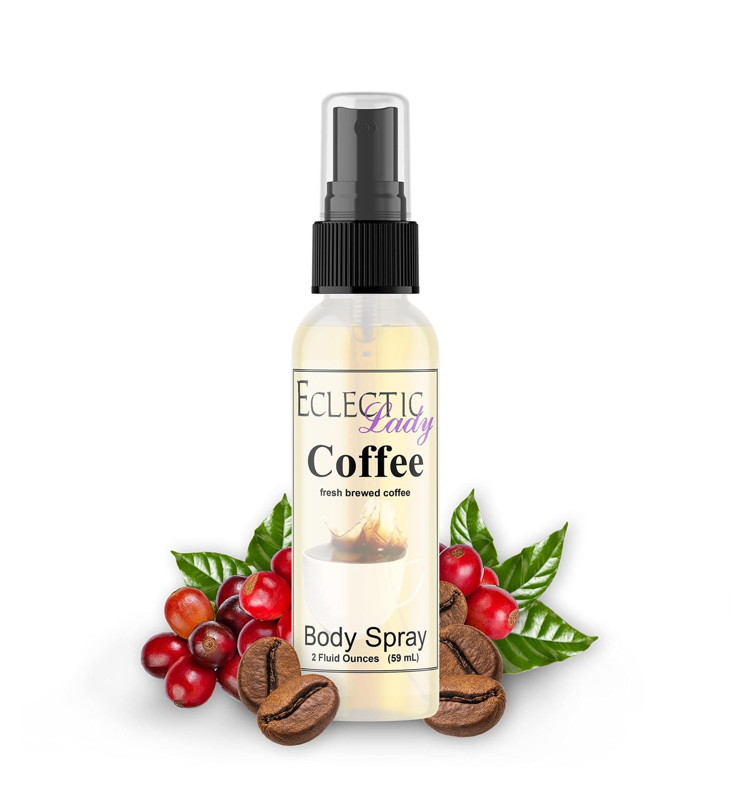 Eclectic Lady Coffee Scented Body Spray Original Strength Moisturizing Fragrance Hydrating Vegetable Glycerin Handcrafted in USA Phthalate-Free - Wake up with Fresh Scented Coffee Fragrance (2 Regular Strength 2 Fl Oz (Pack of 1) - Buy Online on GoSupps.com