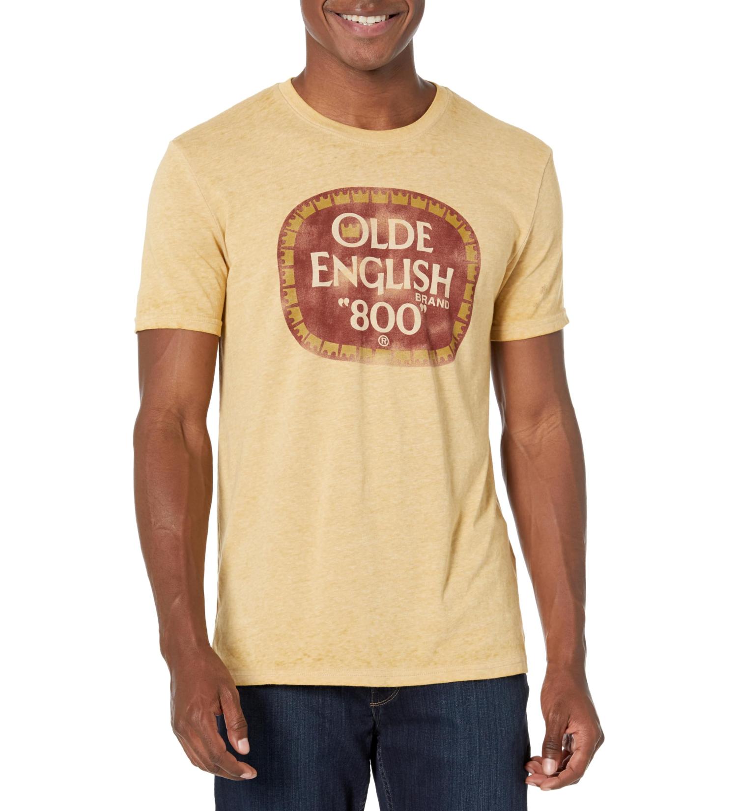 Lucky Brand Men's Olde English 800 Tee S Honey Mustard