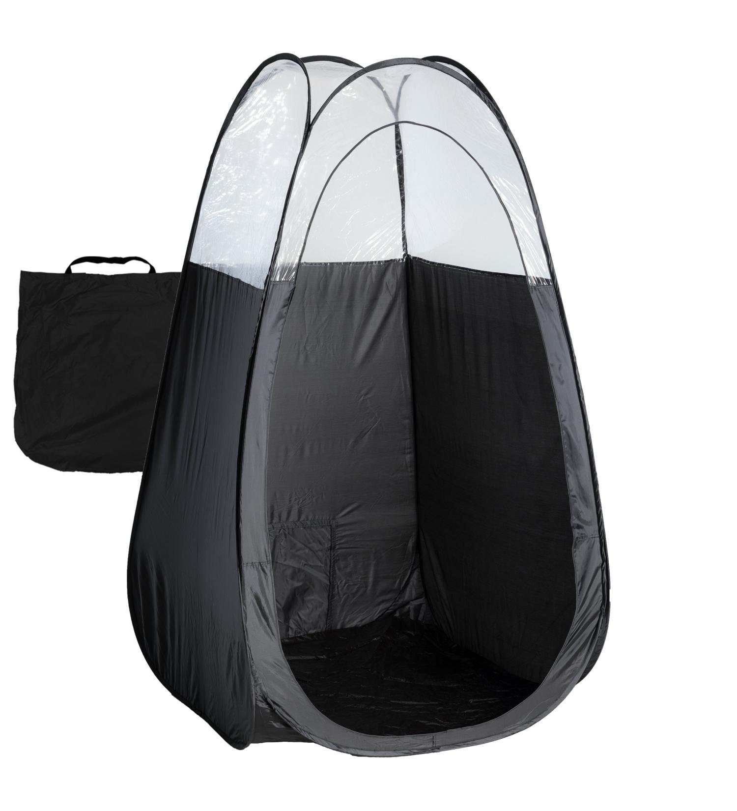 Portable Black Spray Tanning Tent Pop Up Booth with Carry Bag - Buy Online on GoSupps.com