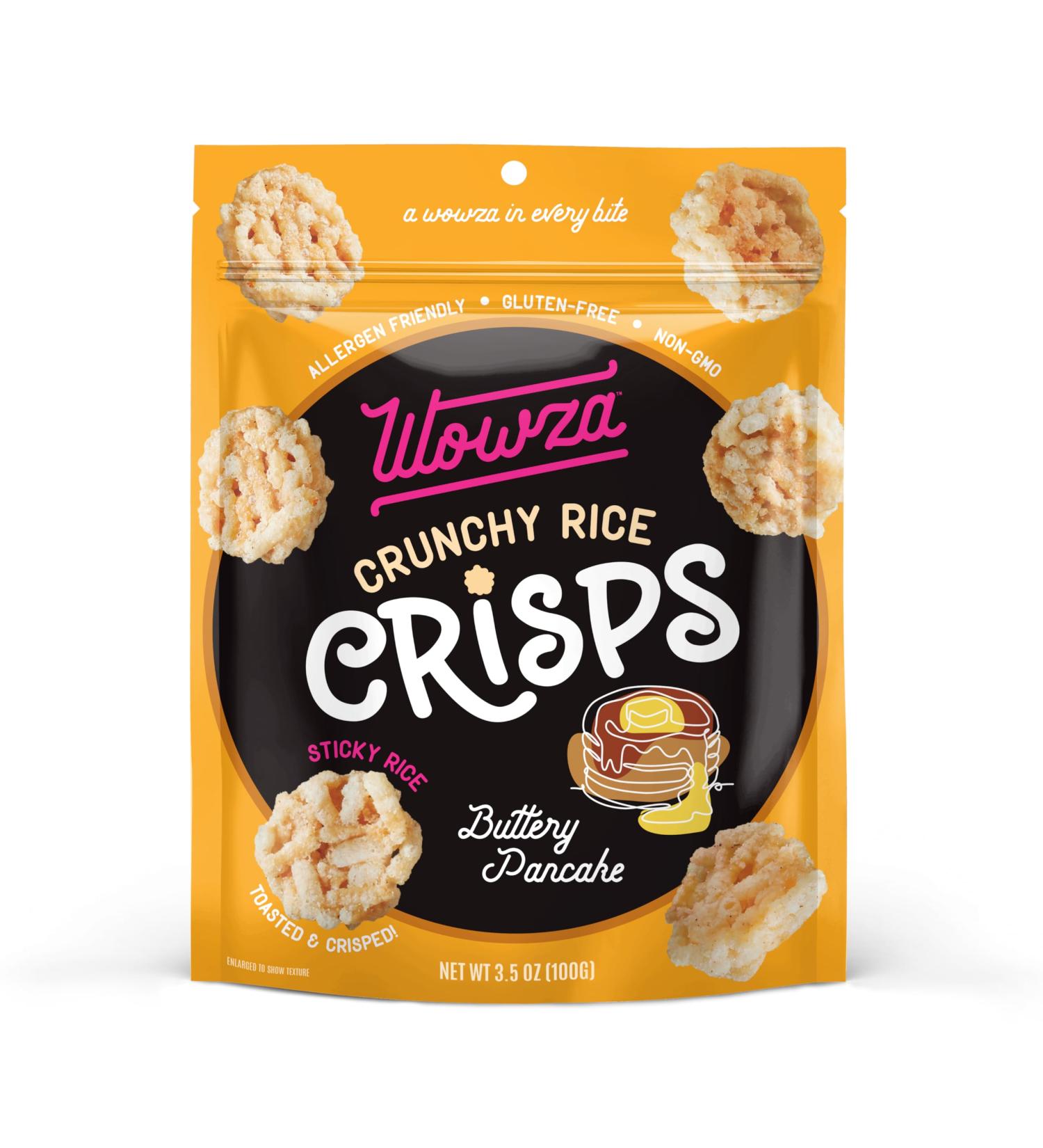Buy Wowza Buttery Pancake Rice Crisps - Healthy Crunchy Rice Snacks 3.5 oz Bag (8 Pack) - International Shipping Available - Buy Online on GoSupps.com