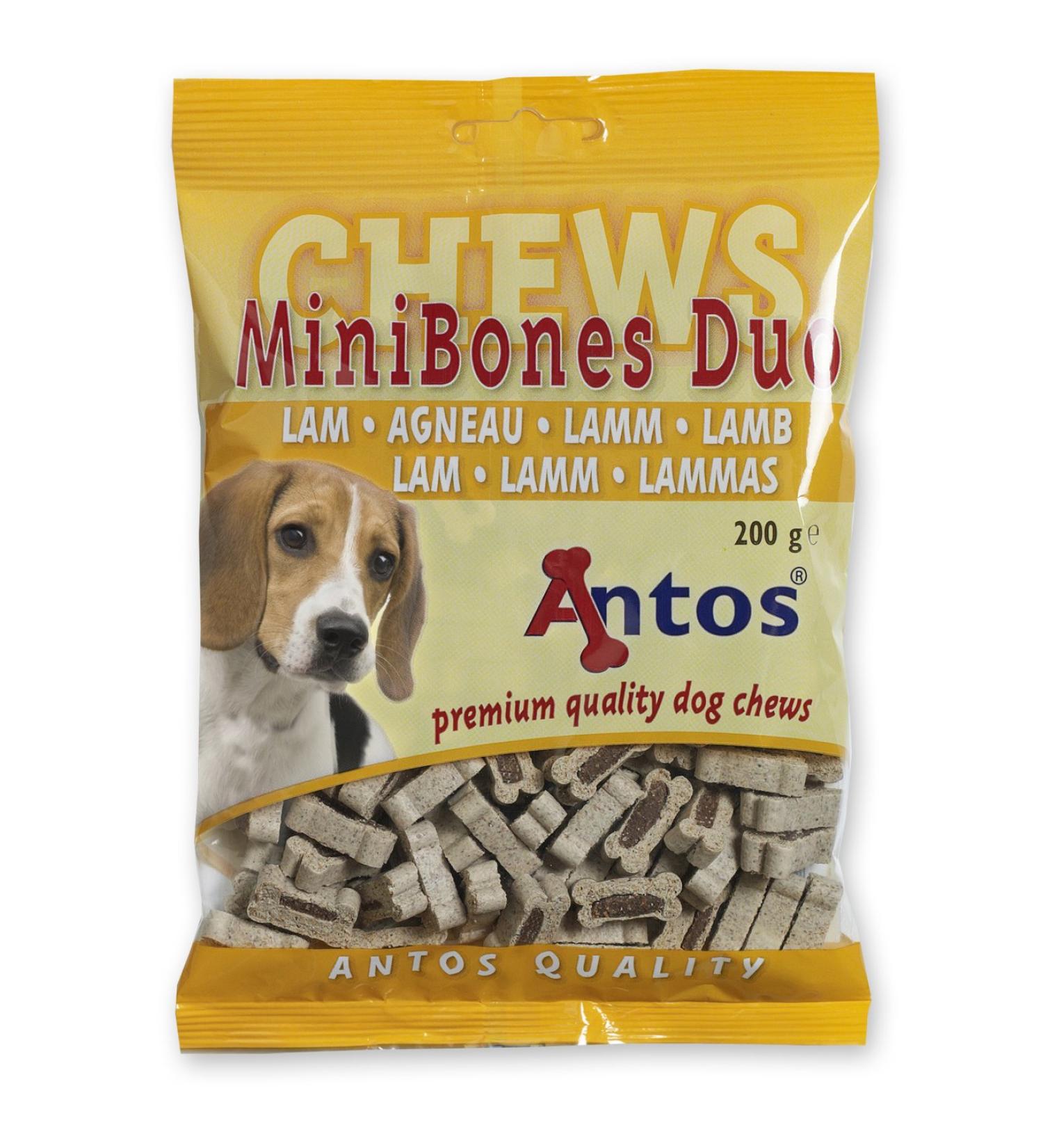 Antos Mini Bones Lamb Dog Treats 200 g 200 g (Pack of 1) Lamb