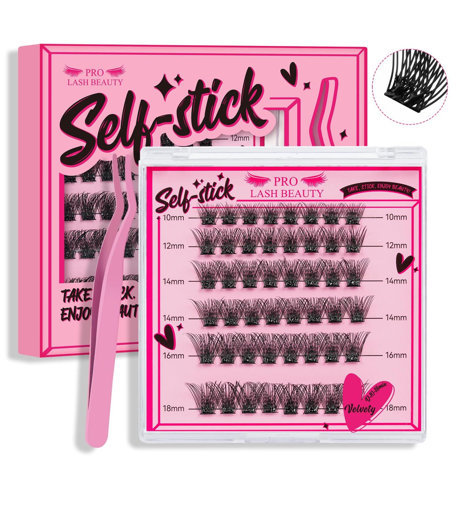 Self-Adhesive Eyelashes - 48 Pieces DIY Reusable Velvety Extensions | No Glue Needed Perfect for Easy Application - Buy Online on GoSupps.com