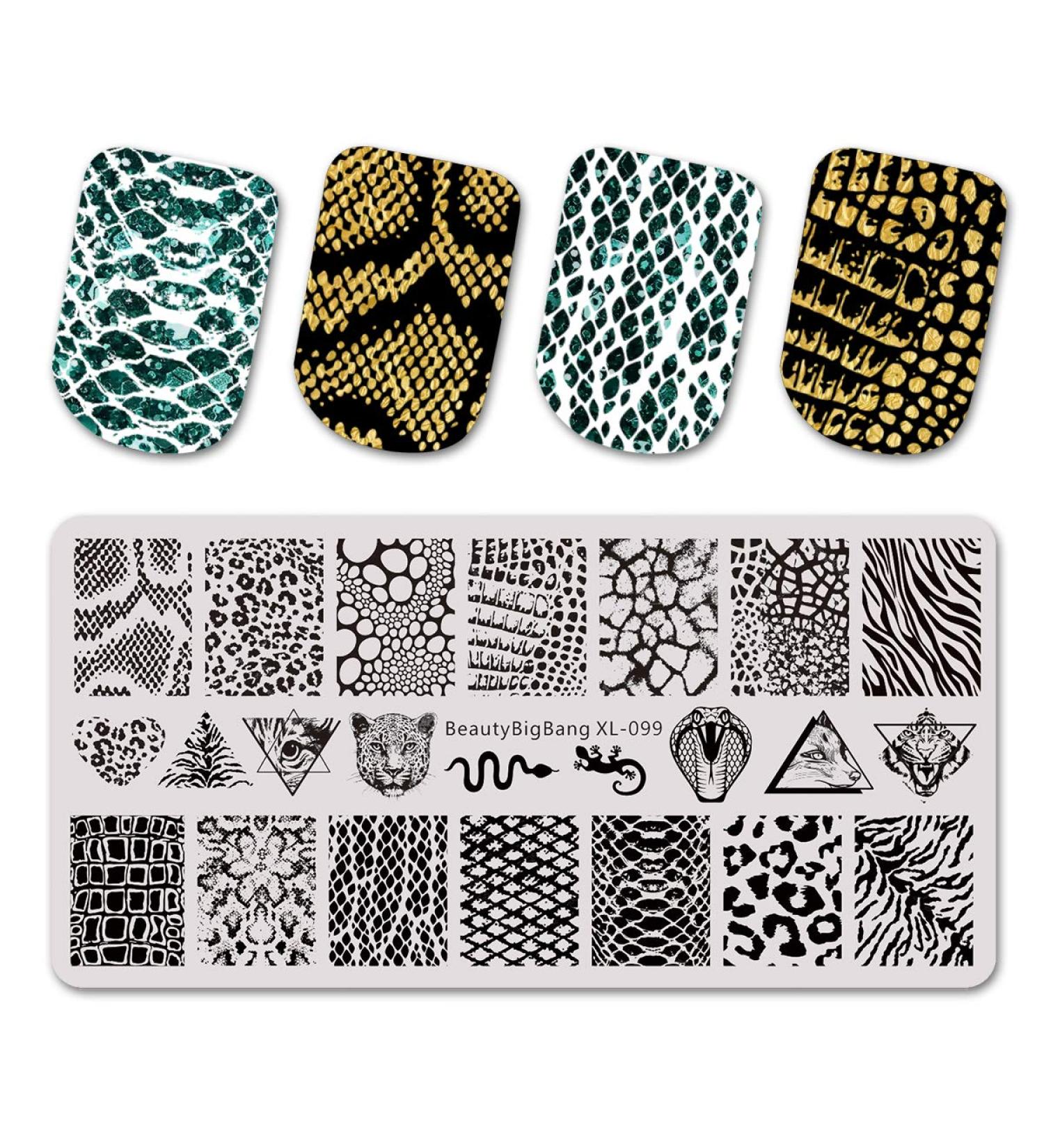 Beautybigbang Nail Stamping Plate - Animal Structure Patterns for Stunning Manicure | International Shipping - Buy Online on GoSupps.com