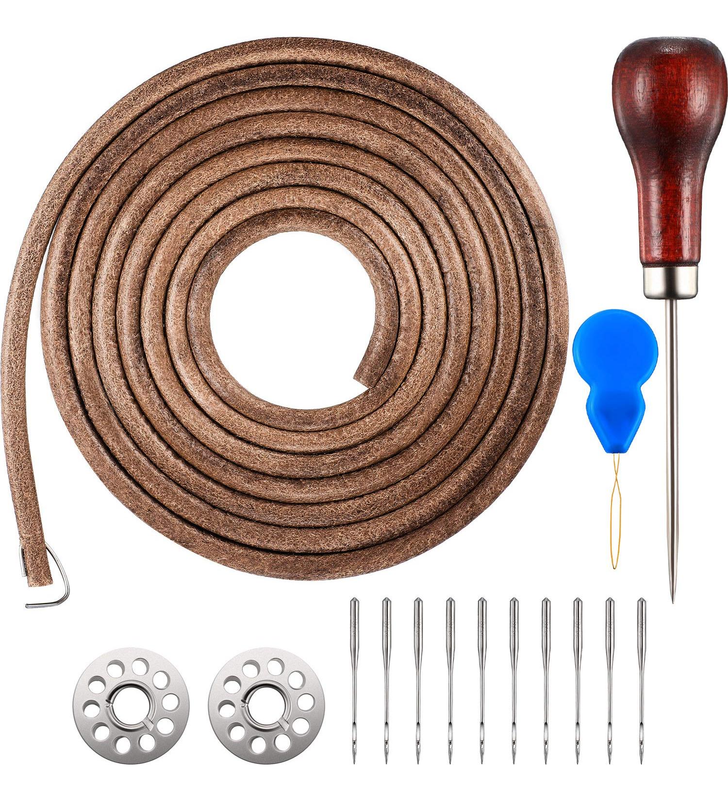 Norme 71 3/16 Sewing Machine Leather Belt with Hook - Compatible with Singer/Jones Sewing Machines - Buy Online on GoSupps.com