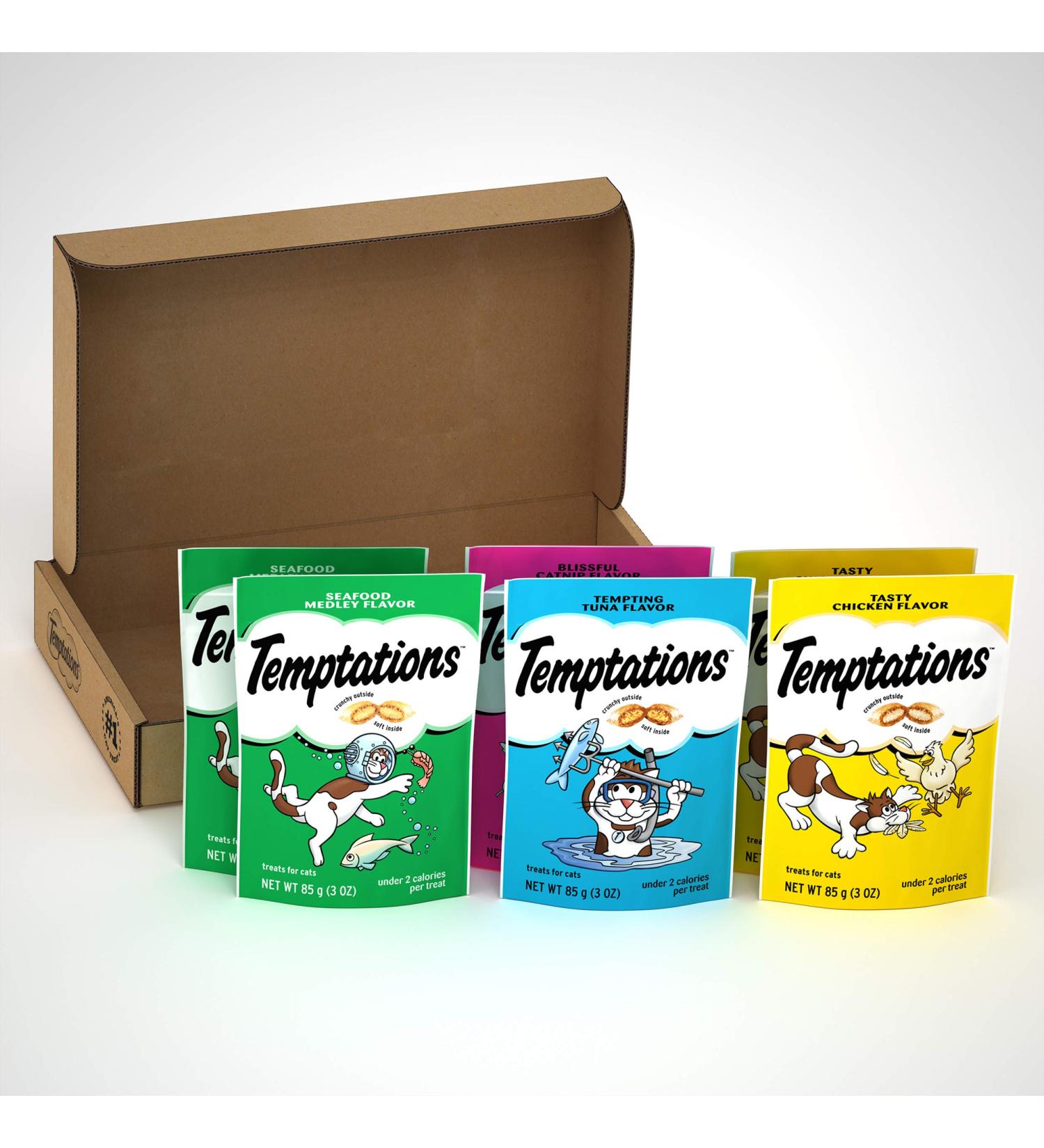 TEMPTATIONS MixUps and Classics Variety Packs - 6 Pack of 3 oz. Feline Favorites with Multiple Flavors - Buy Online on GoSupps.com