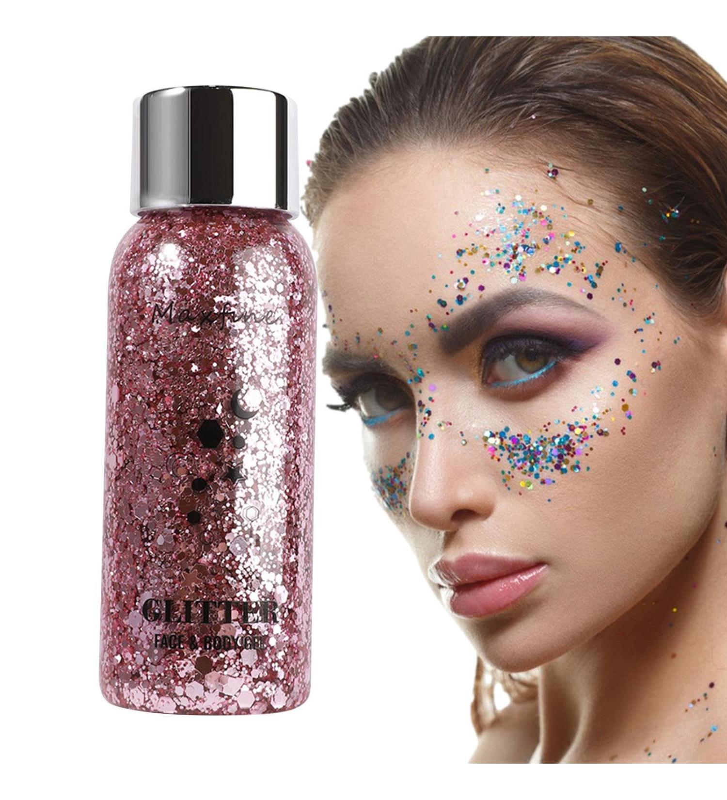  Duqulle Liquid Highlighter Glitter Gel for Face and Body | Waterproof Long-Lasting Shimmering Holographic Face and Hair Highlighter Cosmetic Quality Concert Festival Accessories Duqulle - Buy Online on GoSupps.com
