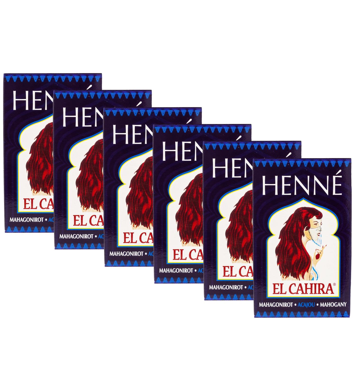 Henn El Cahira Rouge acajou - Lot de 6 - 90 g - Buy Online on GoSupps.com