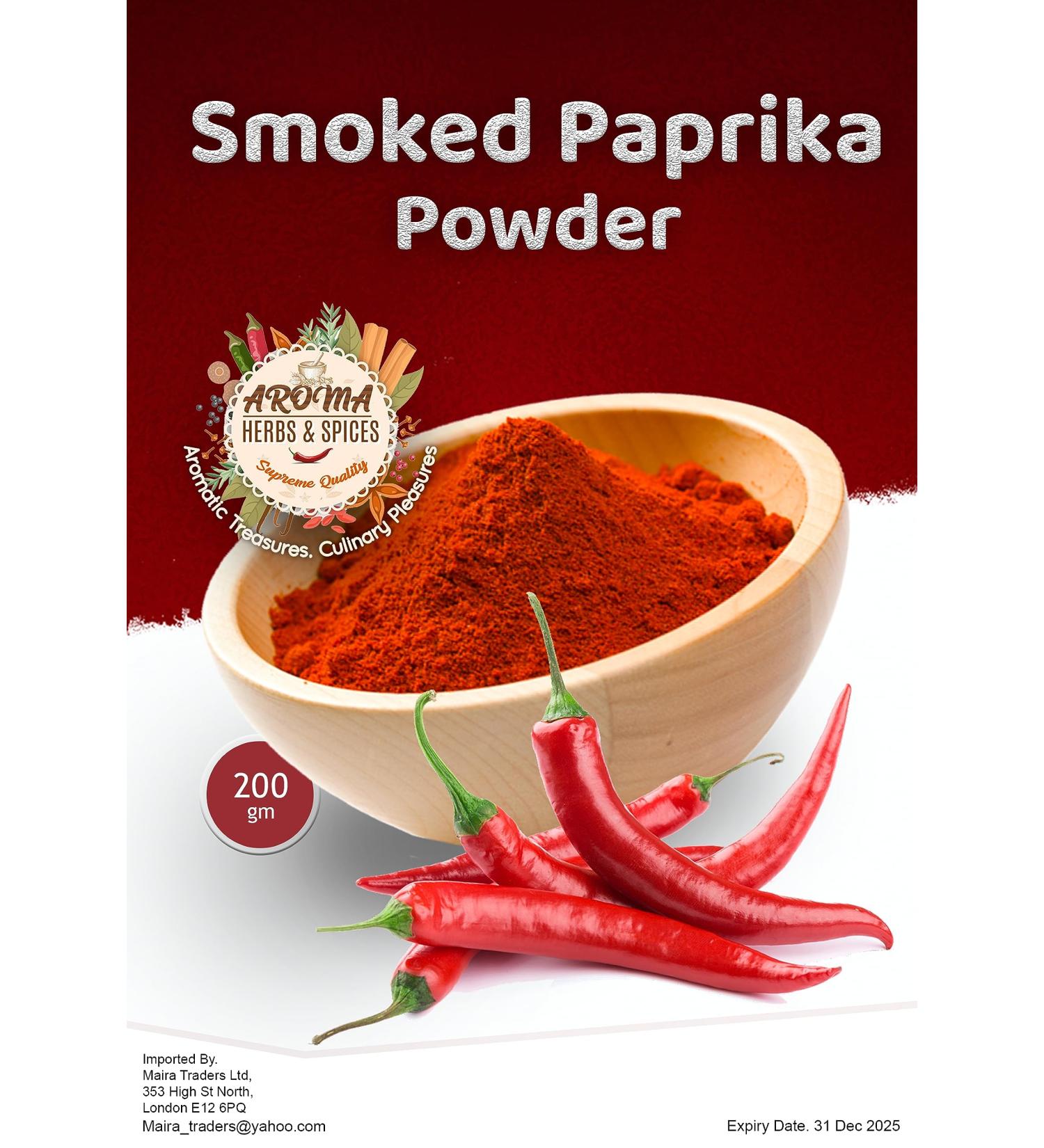 Premium Smoked Paprika Powder | 200gm | Authentic & Pure | Full of Flavours | Natural | Ground Paprika - Buy Online on GoSupps.com