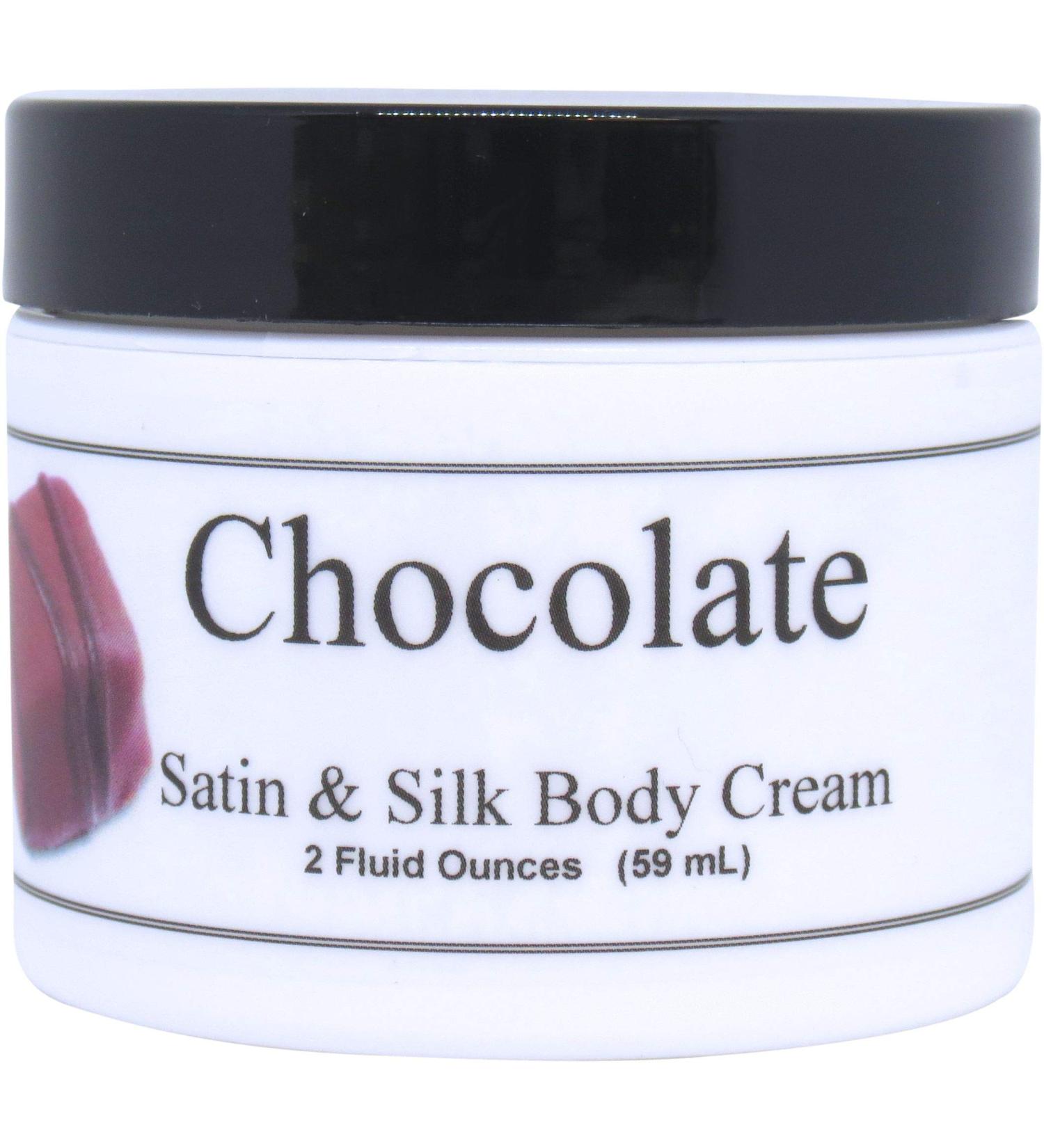 Eclectic Lady Chocolate Satin and Silk Cream Body Cream Body Lotion 2 oz - Handcrafted in USA - Perfect For Women 2 Ounce (Pack of 1)