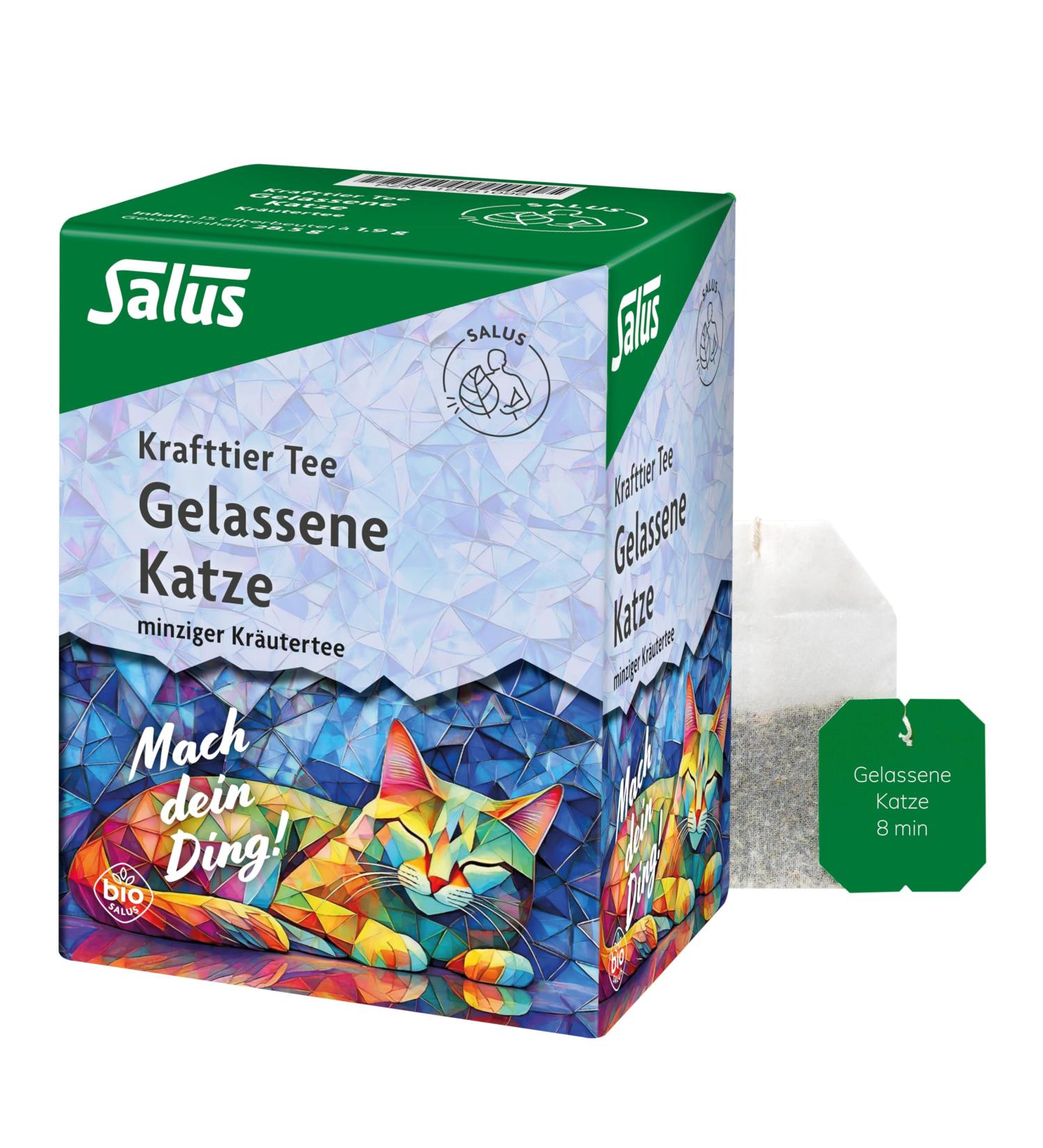  Salus Salus - Powerful animal tea - Cat left - 1 x 15 filter bags (28.5 g) - mint tea mi Ashwagandha - organic - Buy Online on GoSupps.com