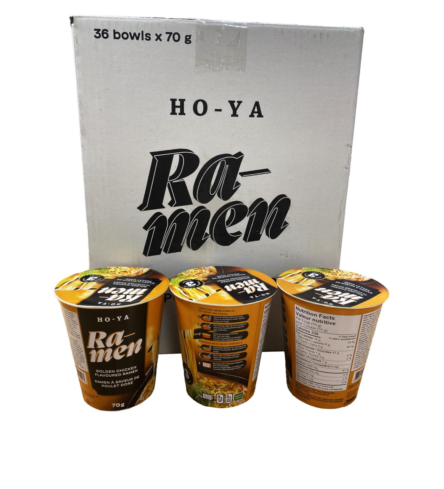 HO-YA Golden Chicken Flavoured Ramen 36 Pack 70g Noodles Vegetarian 70 g (Pack of 36) - Buy Online on GoSupps.com
