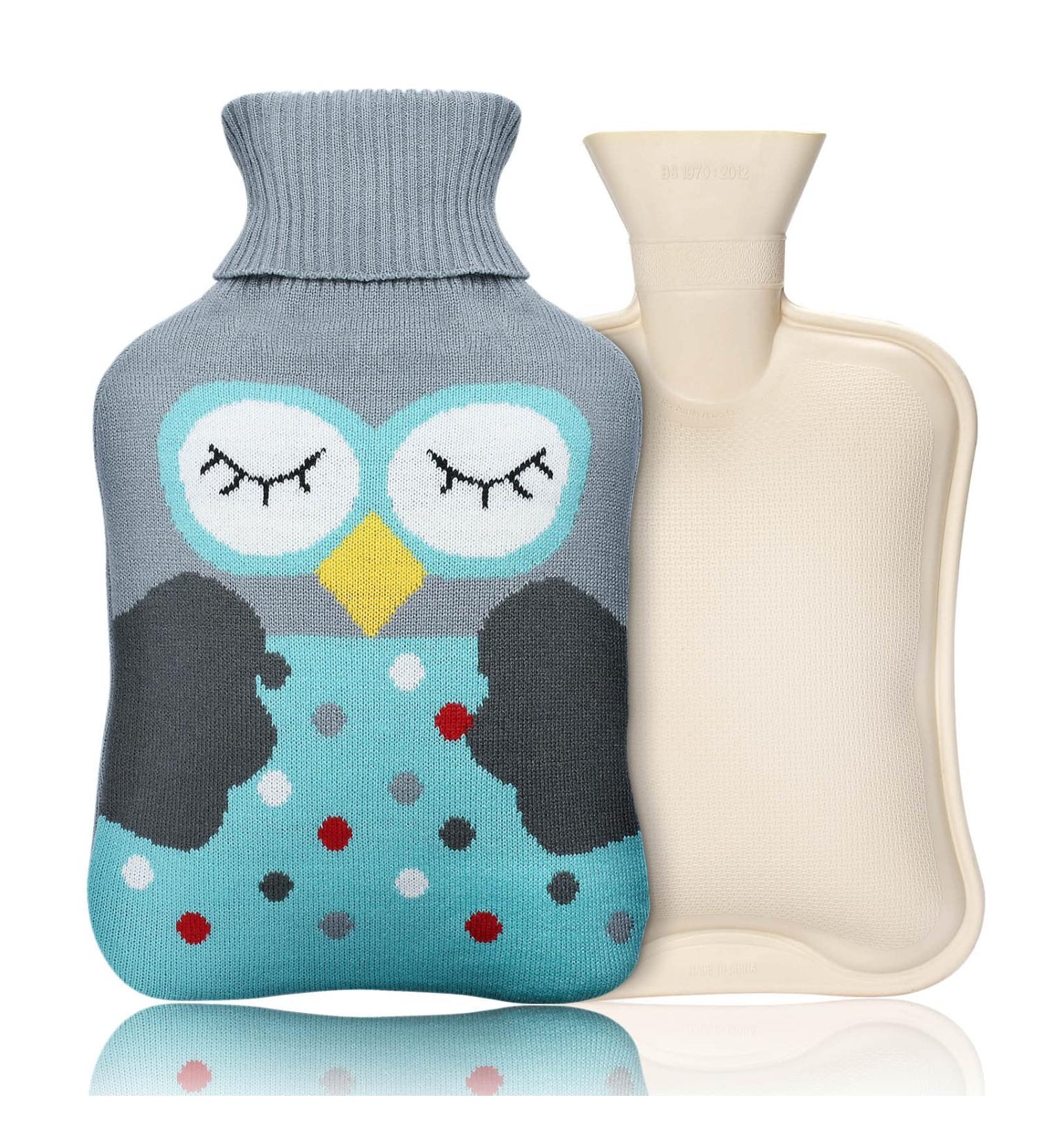 Buy Geyueya 2L Heat Bottle with Knitting Cover - Durable & Washable Hot Water Bottle for All Seasons - Buy Online on GoSupps.com