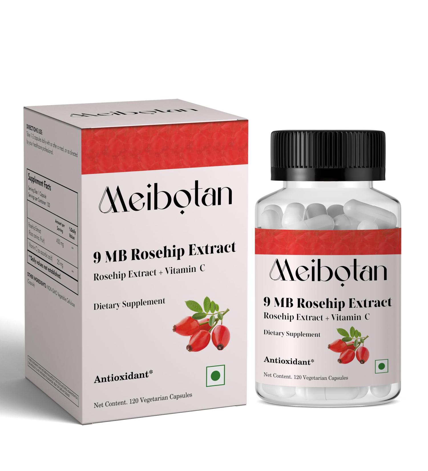 Vitamin C with Rose HIPS 475 mg Vitamin C 25mg Rose HIPS 450mg Premium Non-GMO Gluten Free Supplement 120 Veggie Capsules - Buy Online on GoSupps.com