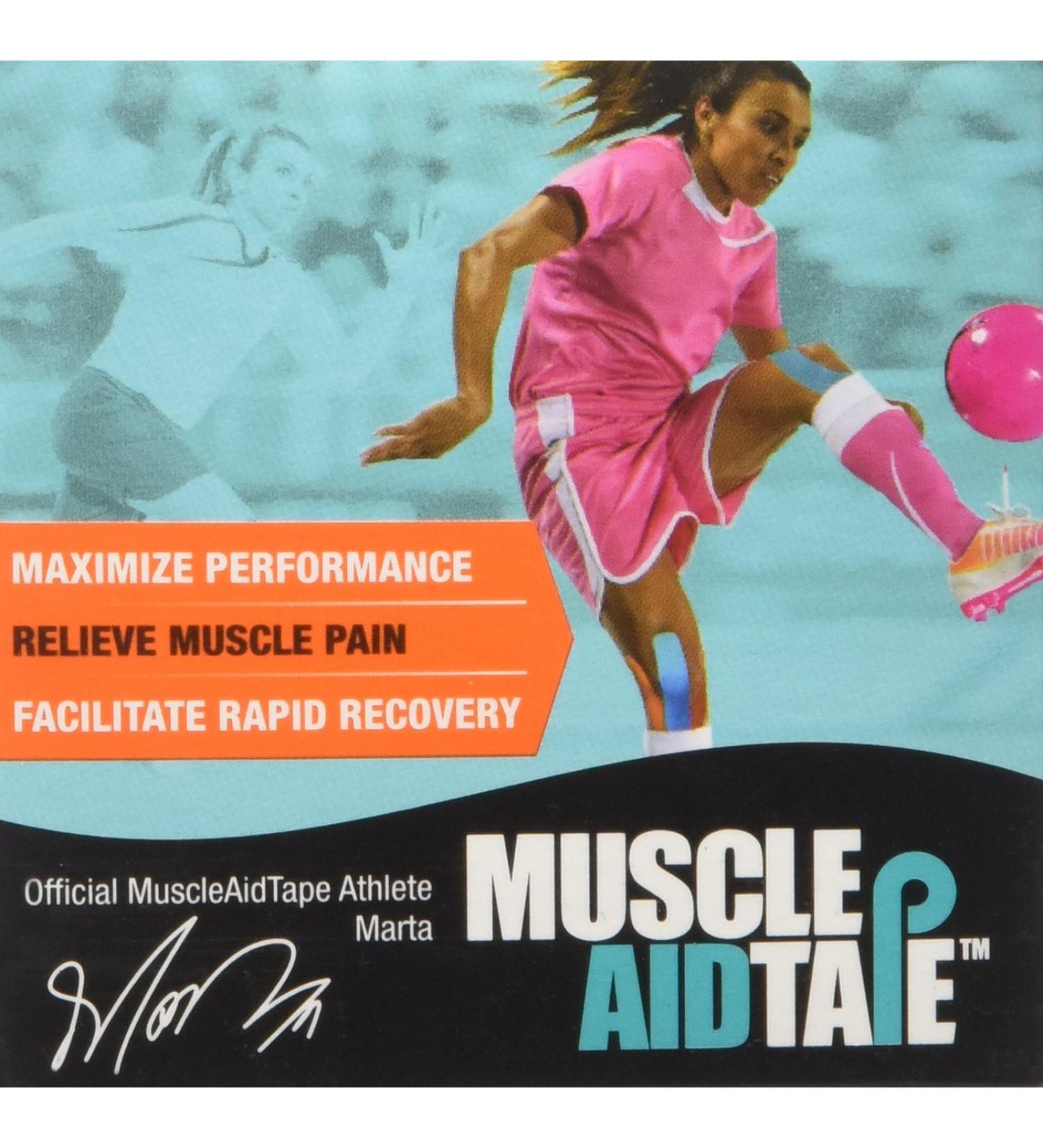 MuscleAidTape Kinesiology Tape - Beige | Support & Relief for Muscles - Buy Online on GoSupps.com