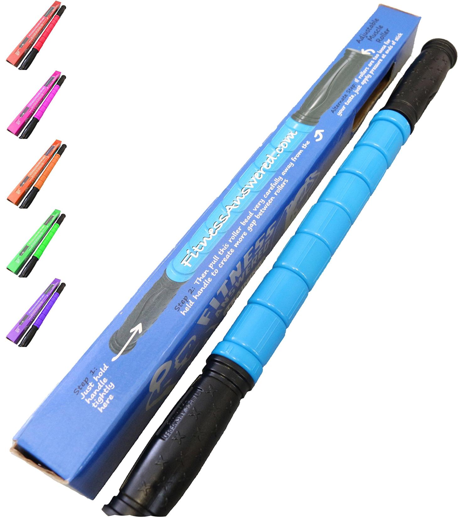 The Muscle Stick Original Muscle Roller - All Purpose Muscle Roller Stick in Blue - Buy Online on GoSupps.com
