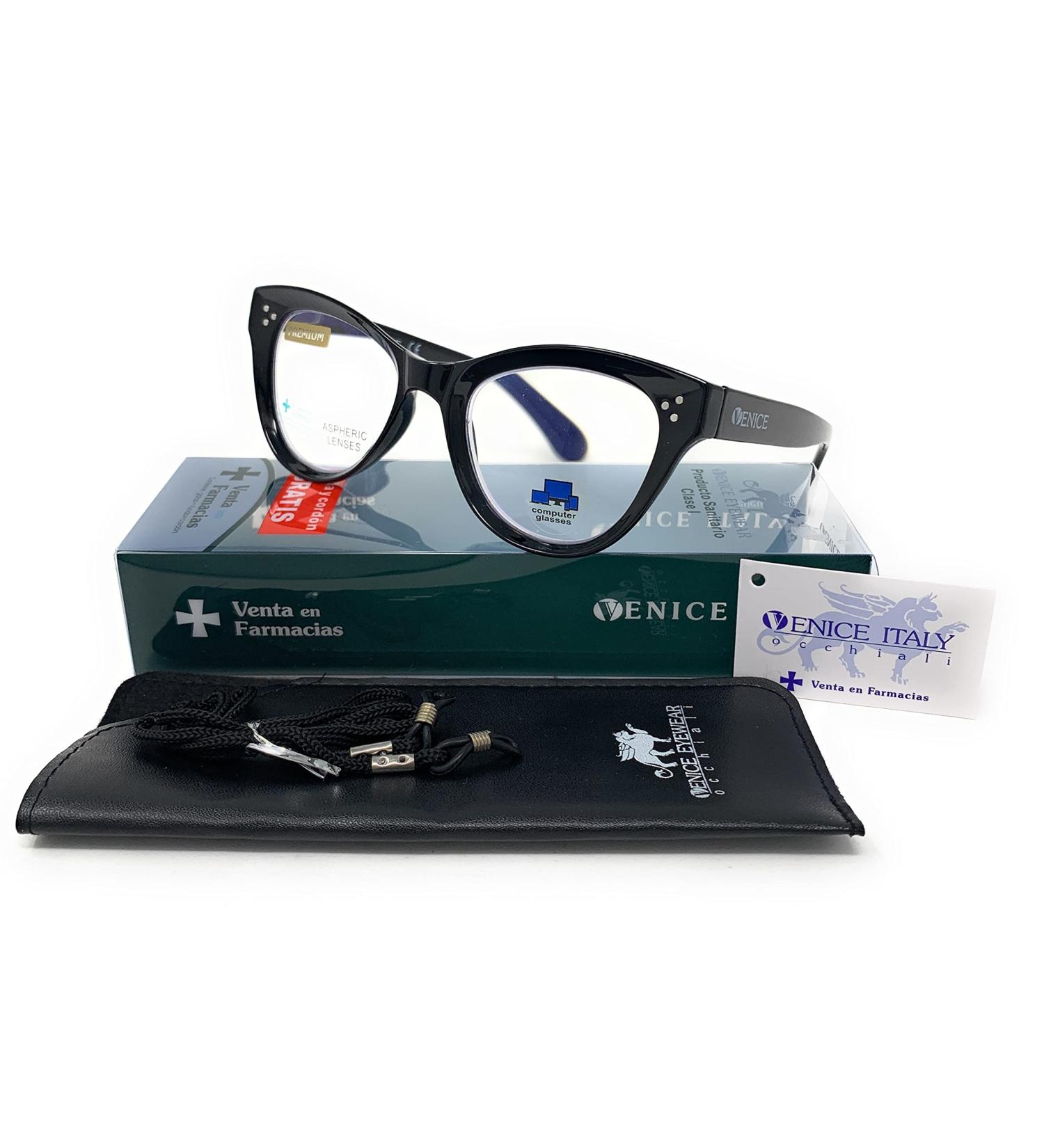 Buy Exclusive +1.00 Blue Light Filter Reading Glasses for Women | Venice Cat 3D Modern Design - Anti Blue Light Computer Glasses - Buy Online on GoSupps.com