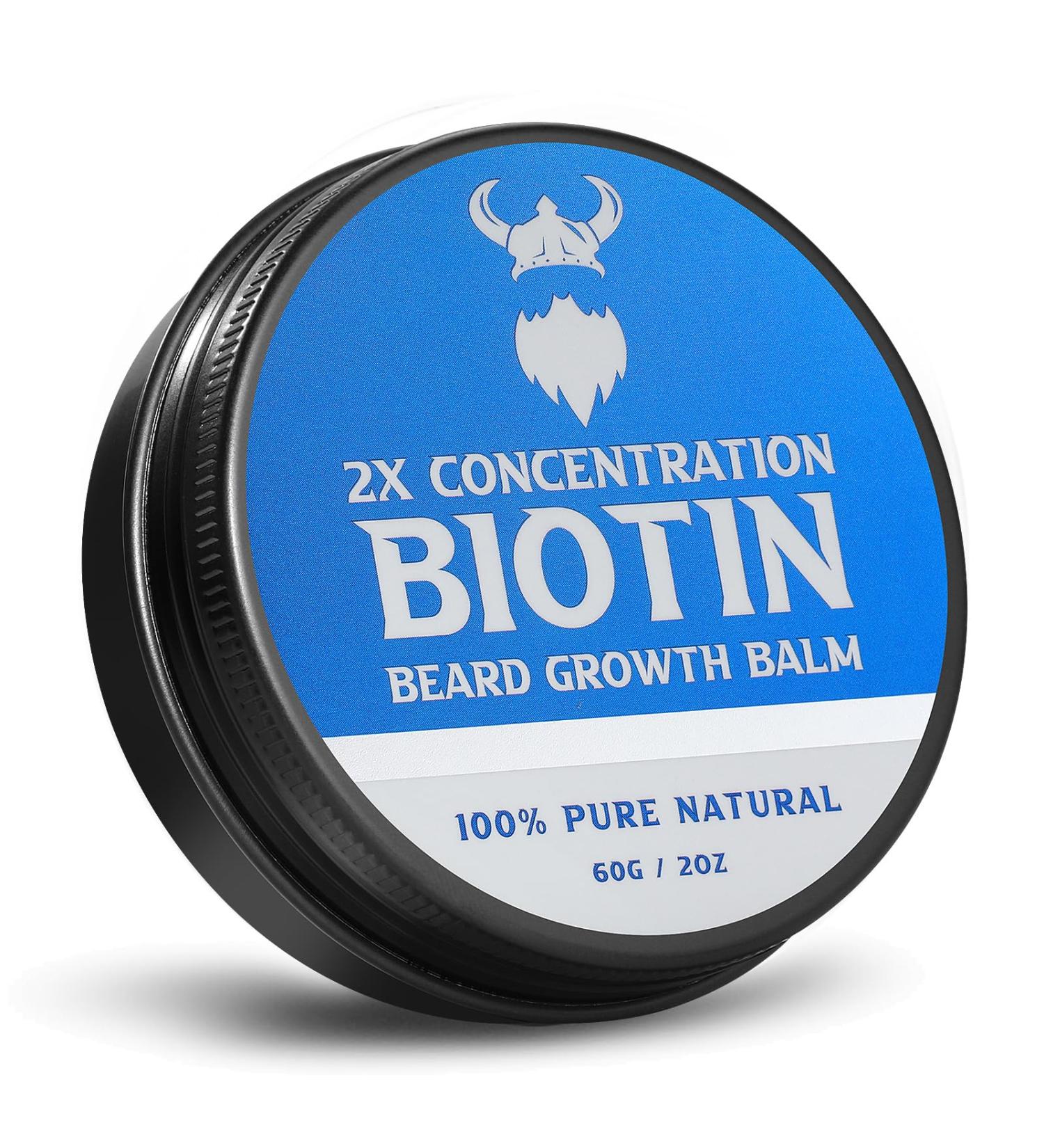 2X Concentration Biotin Beard Balm for Men - Nourishing Agarwood Formula for Healthy Lustrous Beards - Buy Online on GoSupps.com