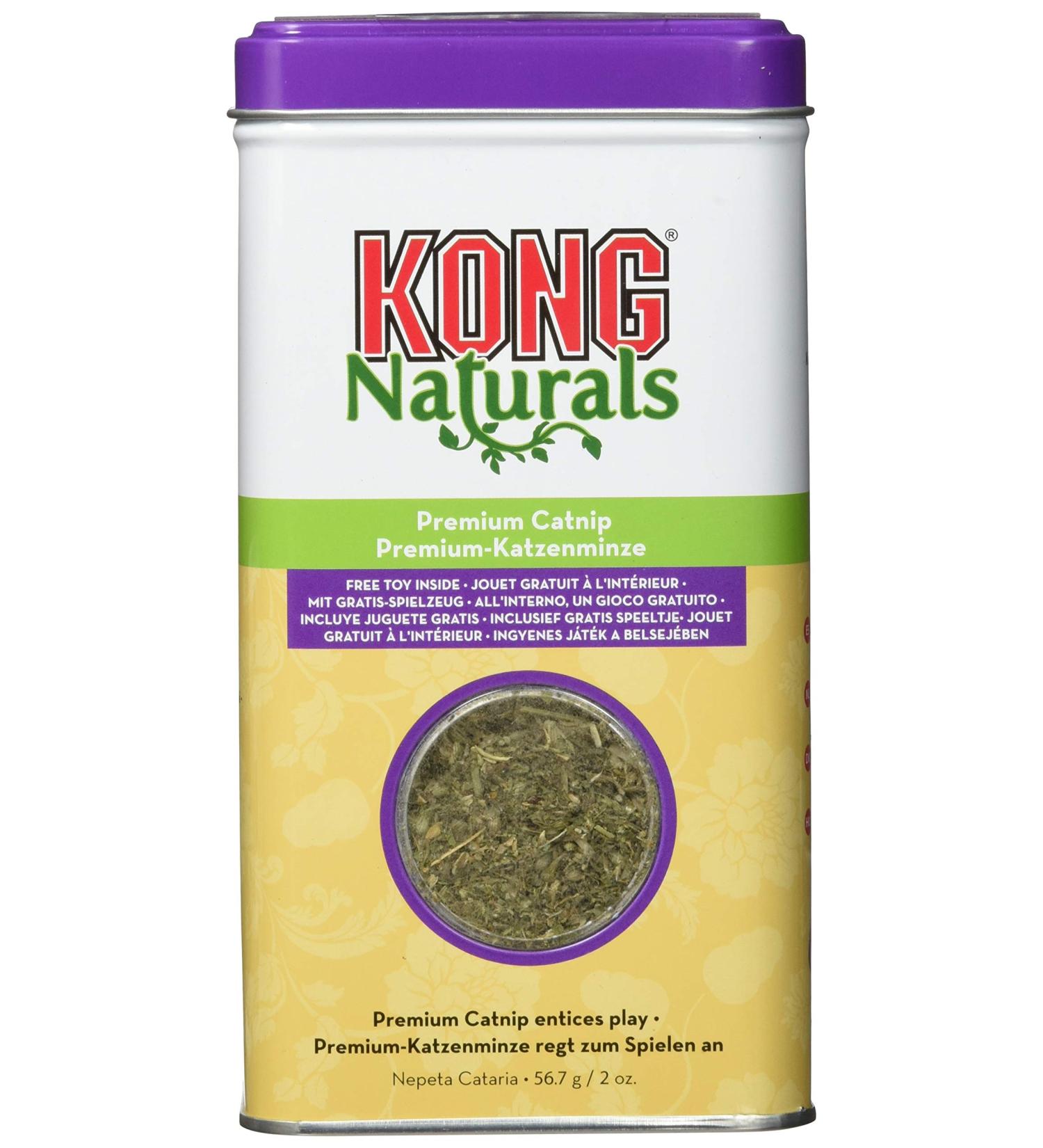 KONG Naturals Catnip - 59.7g | Premium Organic Catnip for Happy Cats | International Shipping Available - Buy Online on GoSupps.com