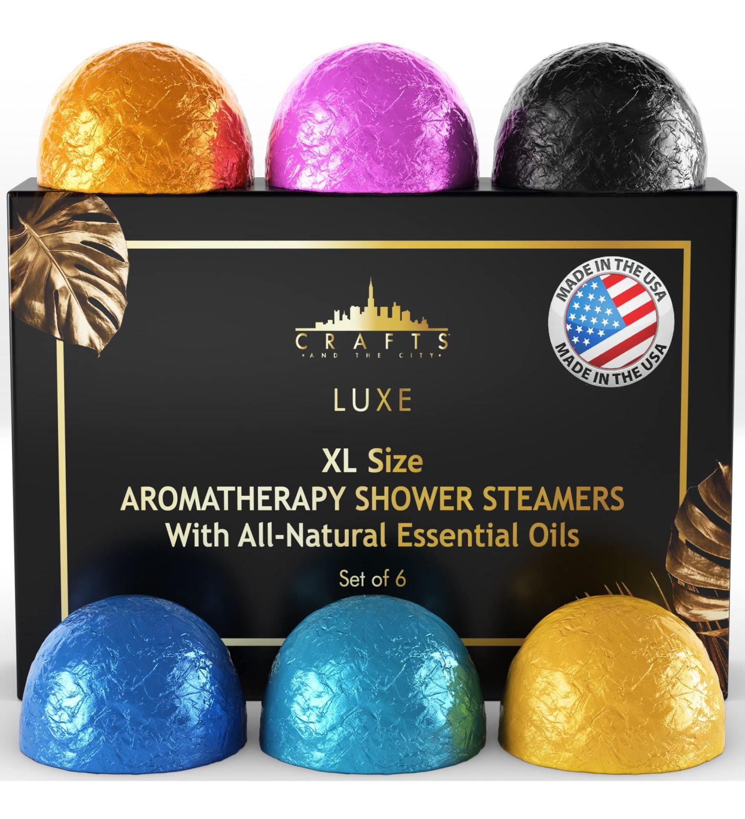 Luxury Shower Steamers Aromatherapy Gift Set | Made In USA | Essential Oil Shower Bombs | For Women | Shower Fizzies | Steam Shower Scents - Buy Online on GoSupps.com