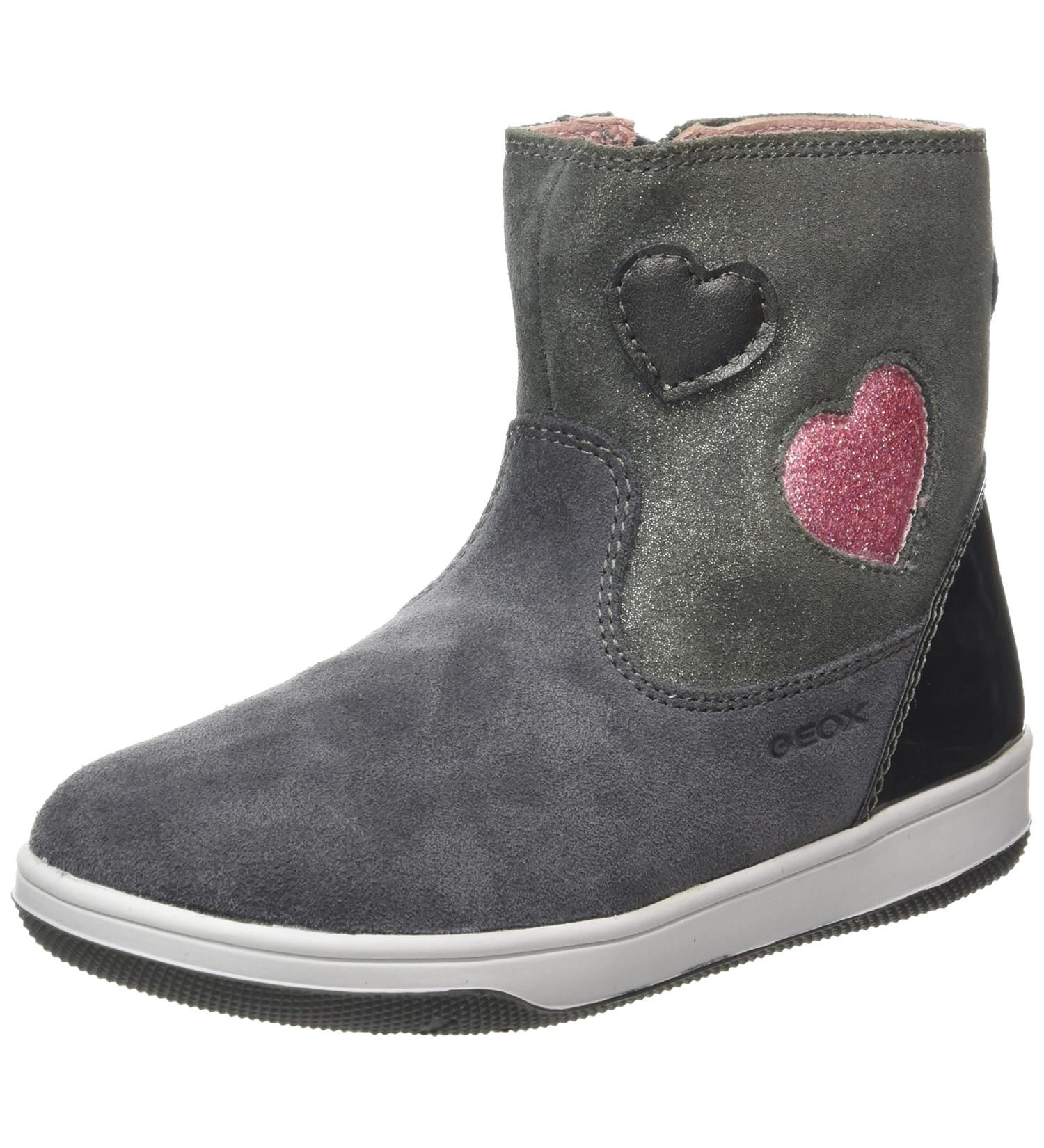 Geox Baby Girls B New Flick F Trainers - 5 UK Child - Dark Grey - Buy Online on GoSupps.com