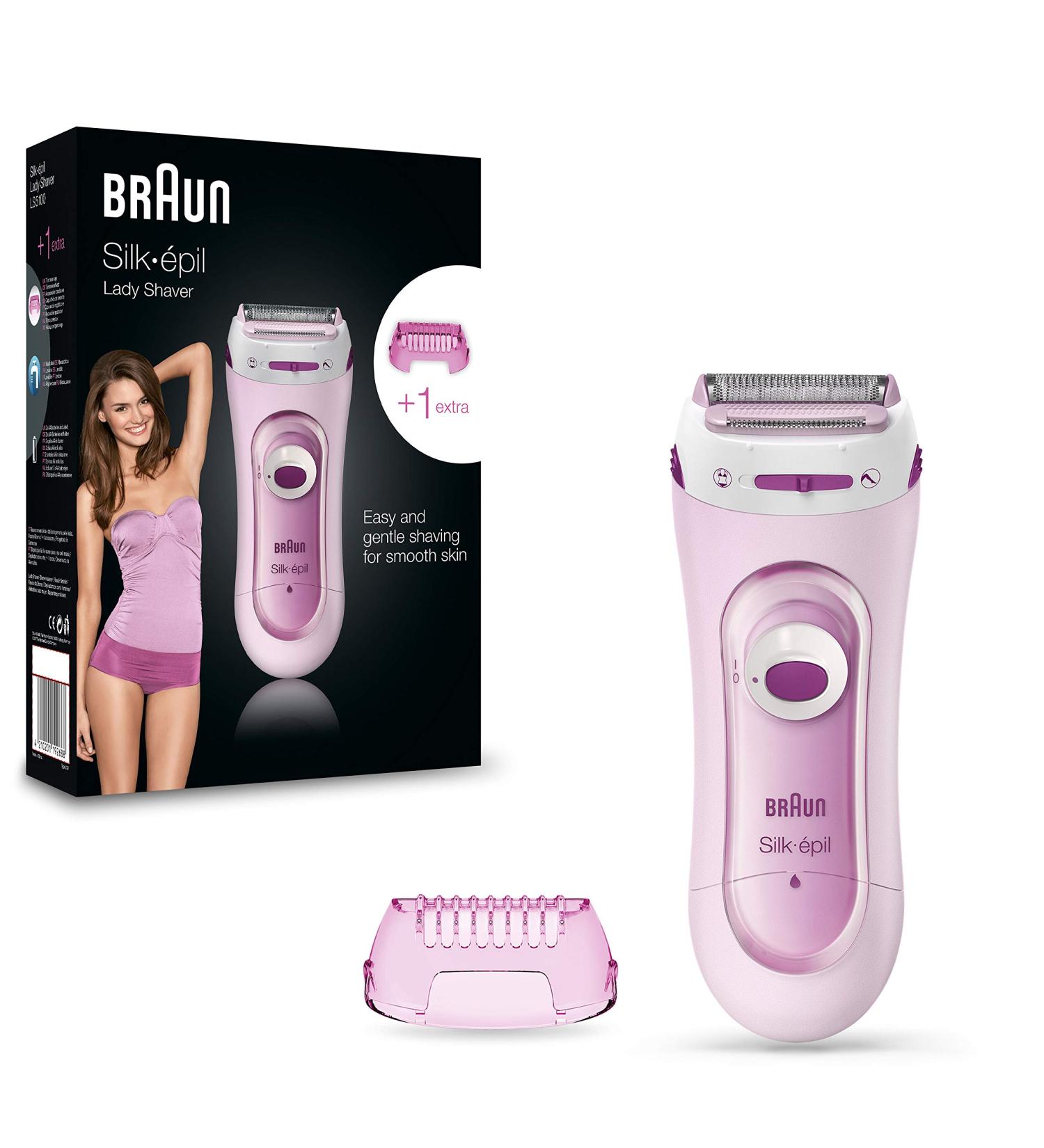 Braun Silk-Epil LS 5100 Lady Shaver for Legs and Body | Effective Hair Removal - Buy Online on GoSupps.com