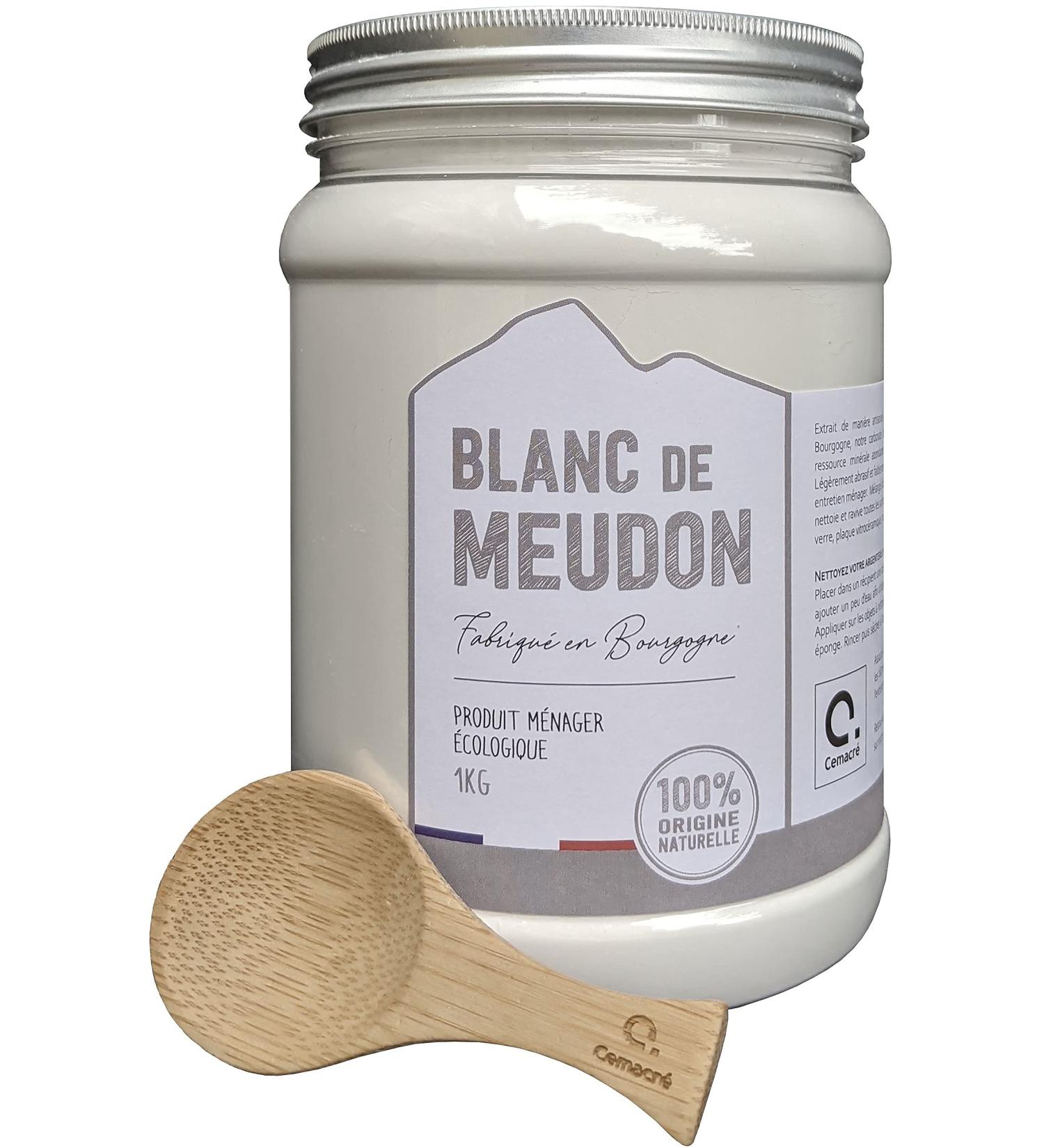 Blanc de Meudon 1 kg Made in Burgundy Fine Cleaning and Ecological Powder + Spoon - Buy Online on GoSupps.com
