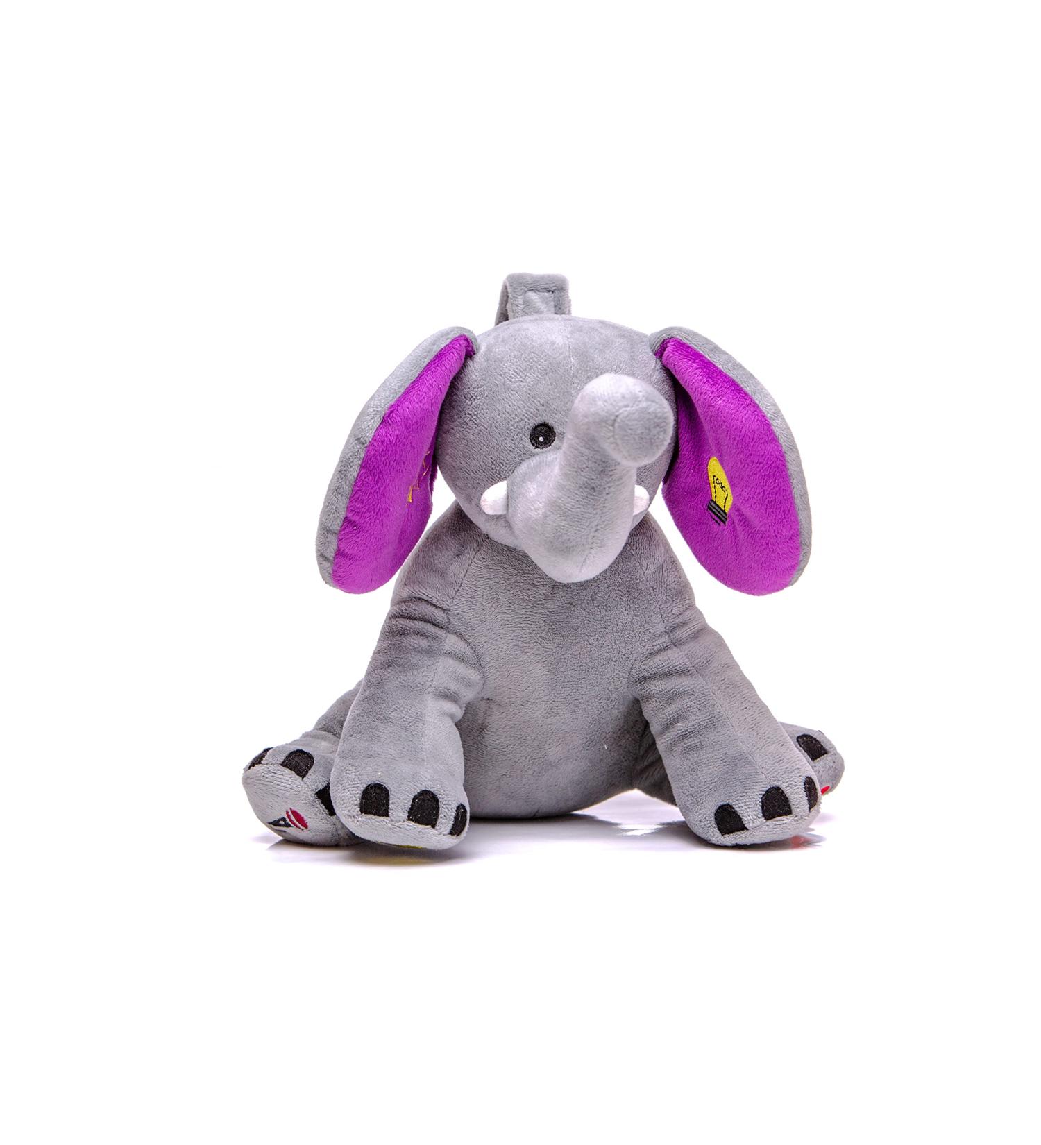 Jaspar The Dreamy Elephant - Multi Gold Award-Winning Sleep Aid for Babies/Toddlers | 6 White/Pink Noise Sounds, Cry Sensor, Voice Recording, Red Night Light - Buy Online on GoSupps.com