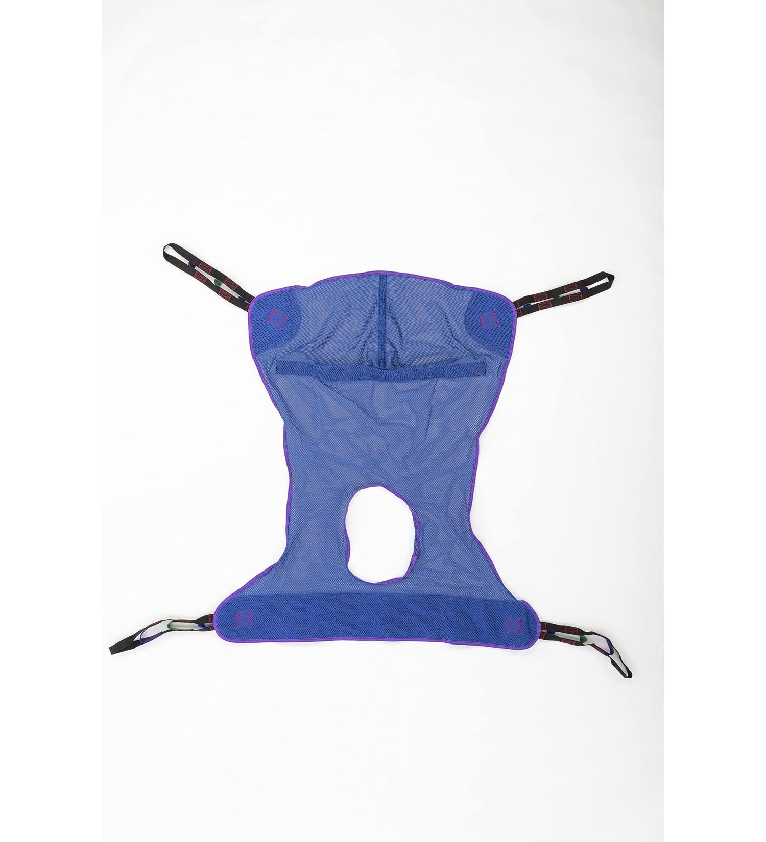 Invacare Full Body Sling with Commode Opening - Medium, Polyester, R114 Binding Purple - Buy Online on GoSupps.com